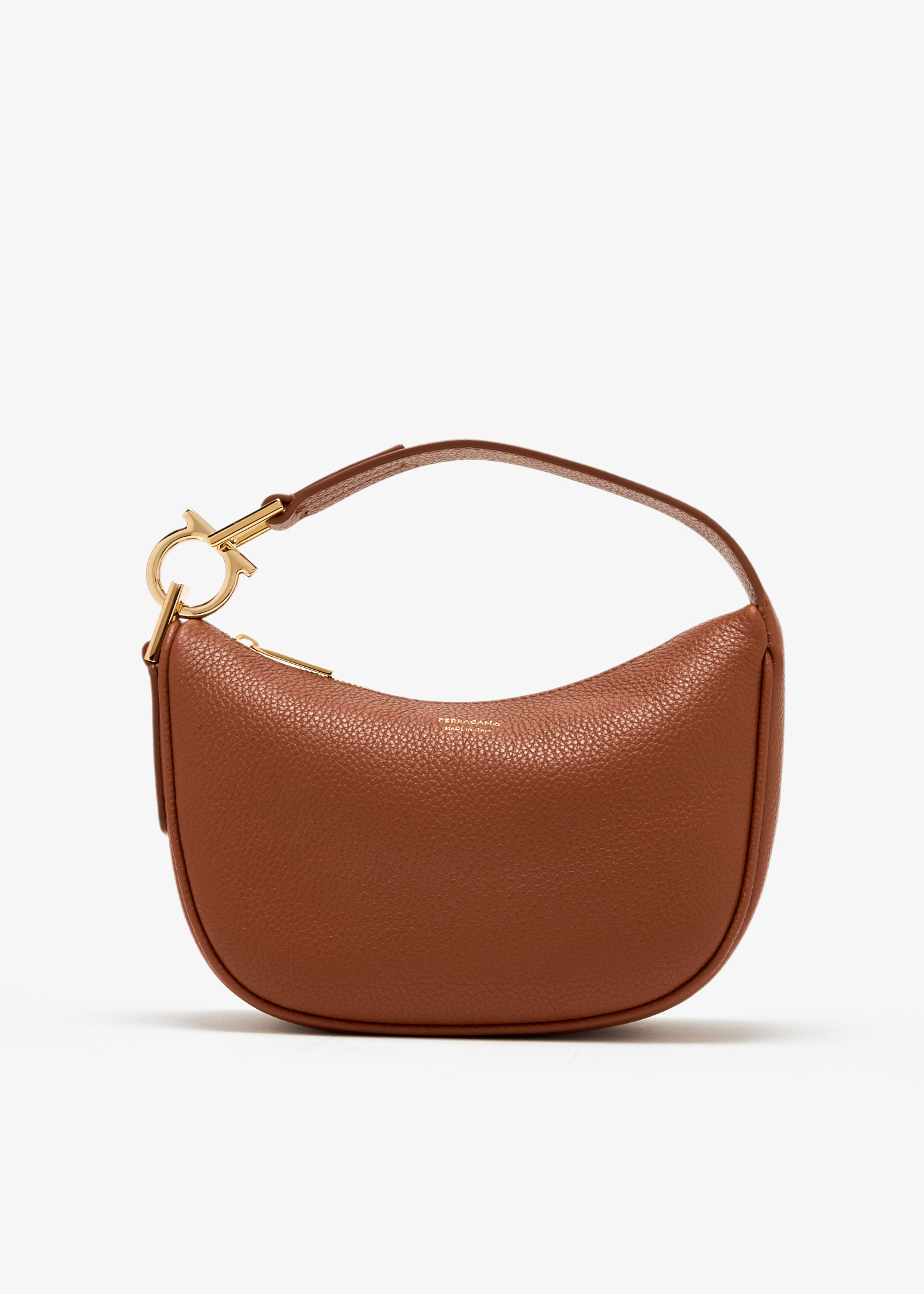 ハンドバッグ FERRAGAMO NORTH-SOUTH XS MINI HOBO BAG IN GRAINY LEATHER Hobo bag (XS) - Women | Ferragamo