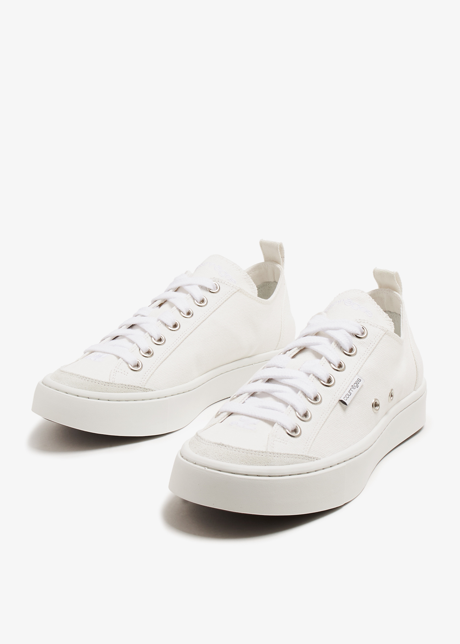 COURREGES 国内買付 BITUME CANVAS SNEAKERS CANVAS 01 MID SNEAKERS - courrèges