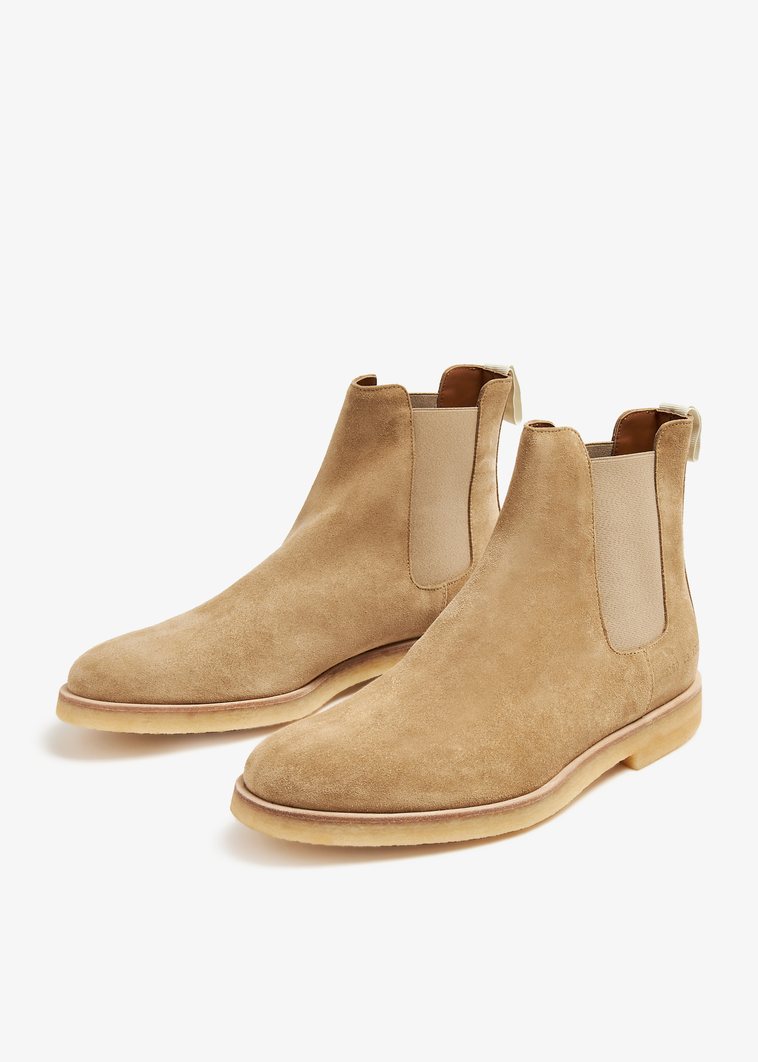 Mens Common Projects Suede Chelsea Boots - Tan Size 10 (MSRP-$525) Made In Italy Mens Common Projects Suede Chelsea Boots - Tan Size 10 (MSRP  main image 2
