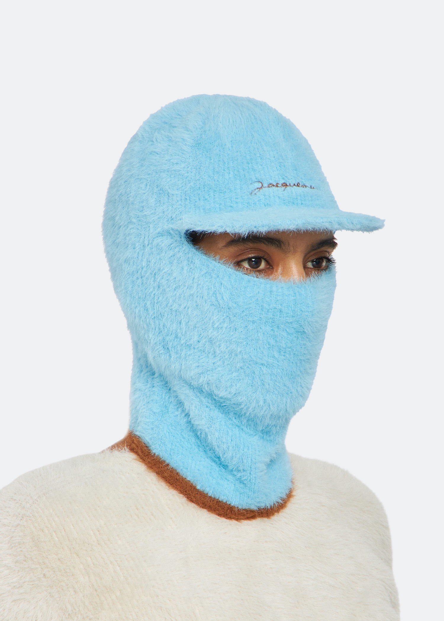 JACQUEMUS La Cagoule Casquette バラクラバ Jacquemus Brown 'La Cagoule Casquette' Balaclava Jacquemus