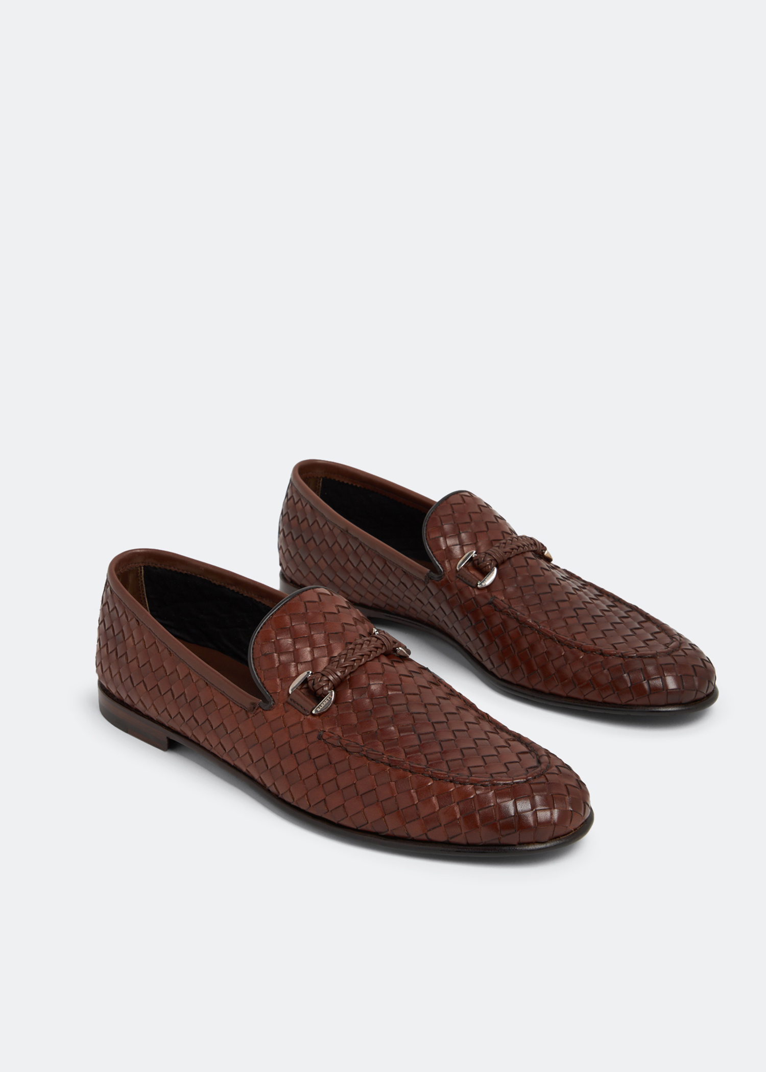 Barrett Leather woven loafers for Men - Brown in USA | Level  display picture 2