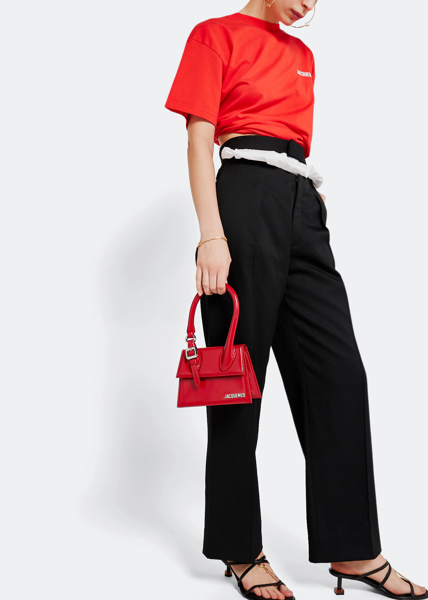 Jacquemus Le Chiquito Moyen boucle bag for Women - Red in