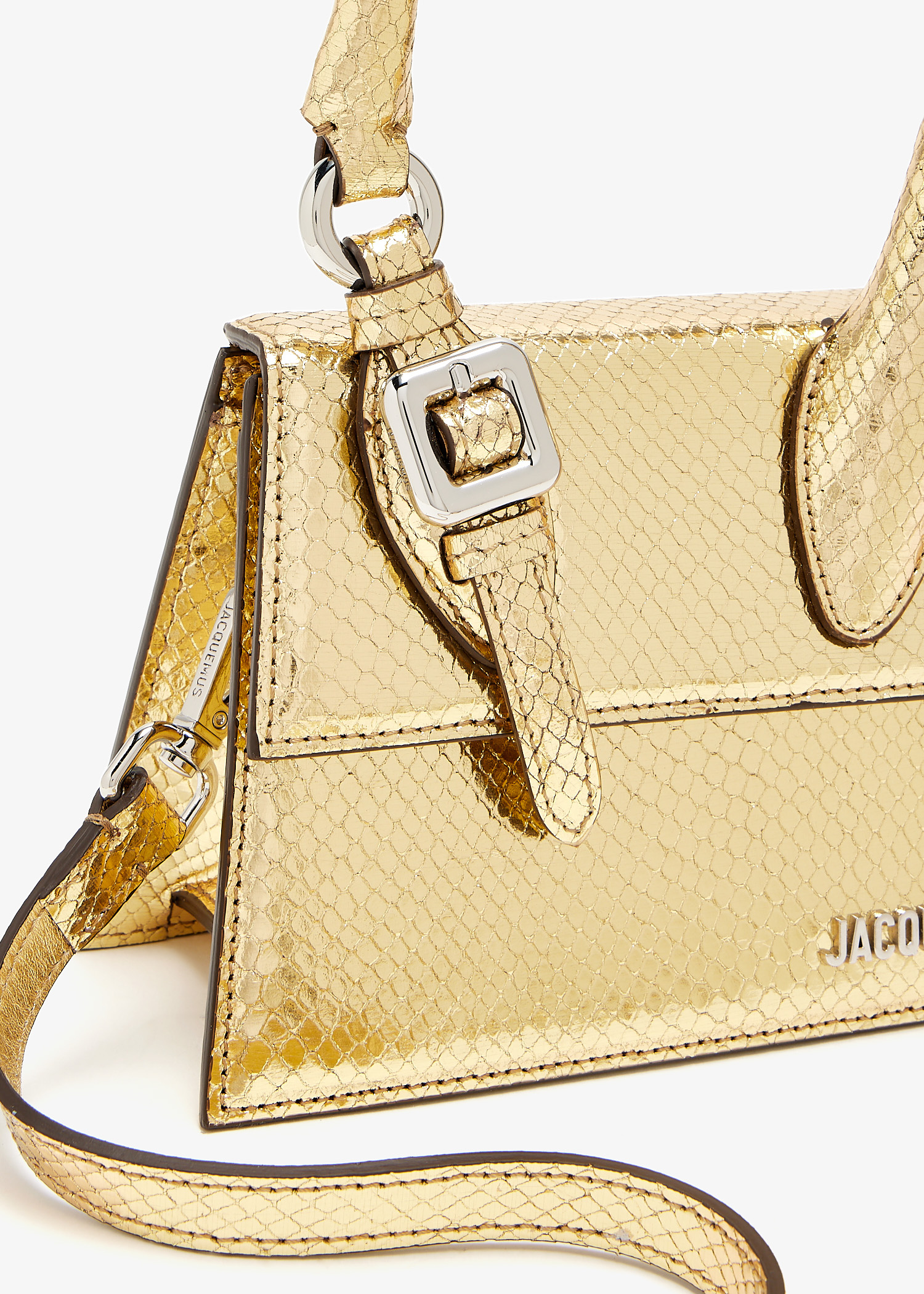 Jacquemus Le Chiquito Moyen Boucle bag for Women - Gold in