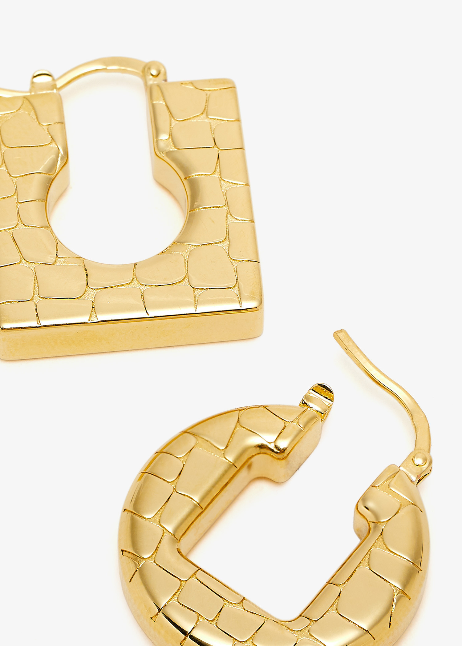 Jacquemus Les Boucles Rond Carre earrings for Women - Gold