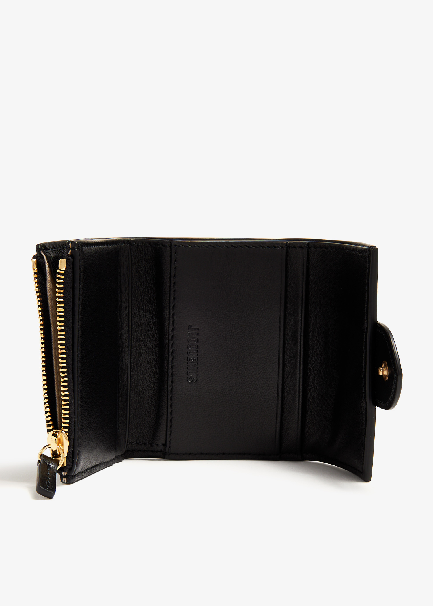 JACQUEMUS Le Compact Bambino ブラック三つ折り財布 21455526_51547407_600.jpg