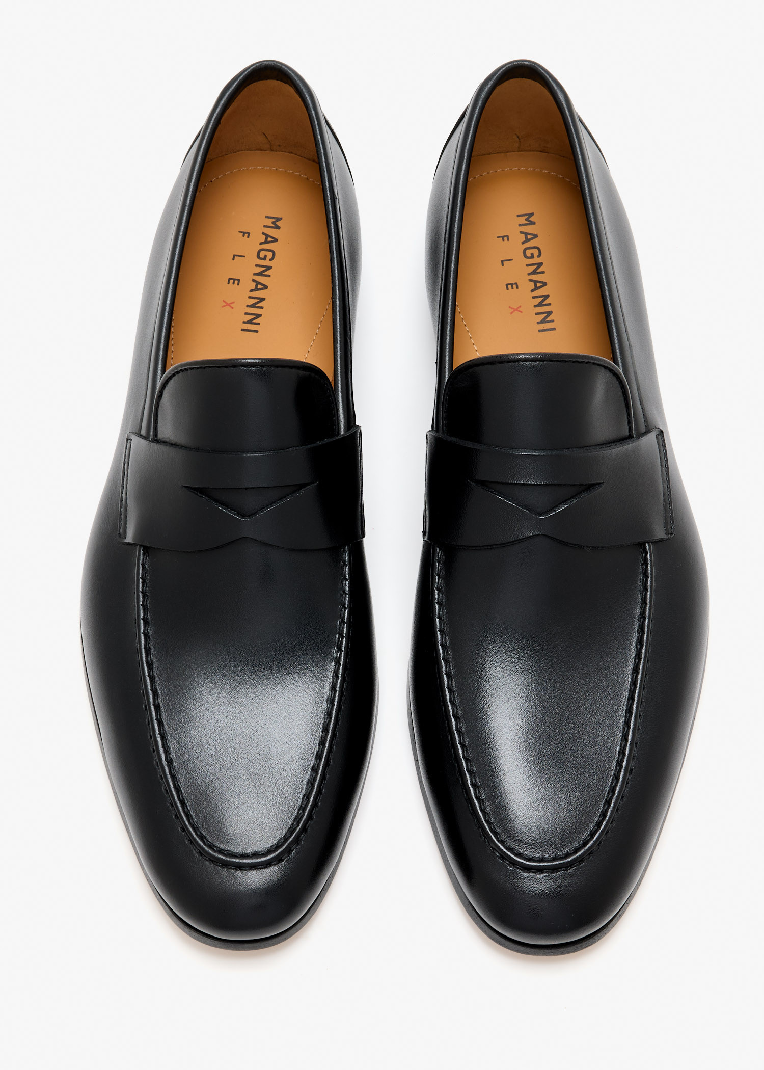 Magnanni Lino Mens Penny Loafer Size 8.5   Black Leather Buckle Shoes Magico Penny Men main image 3
