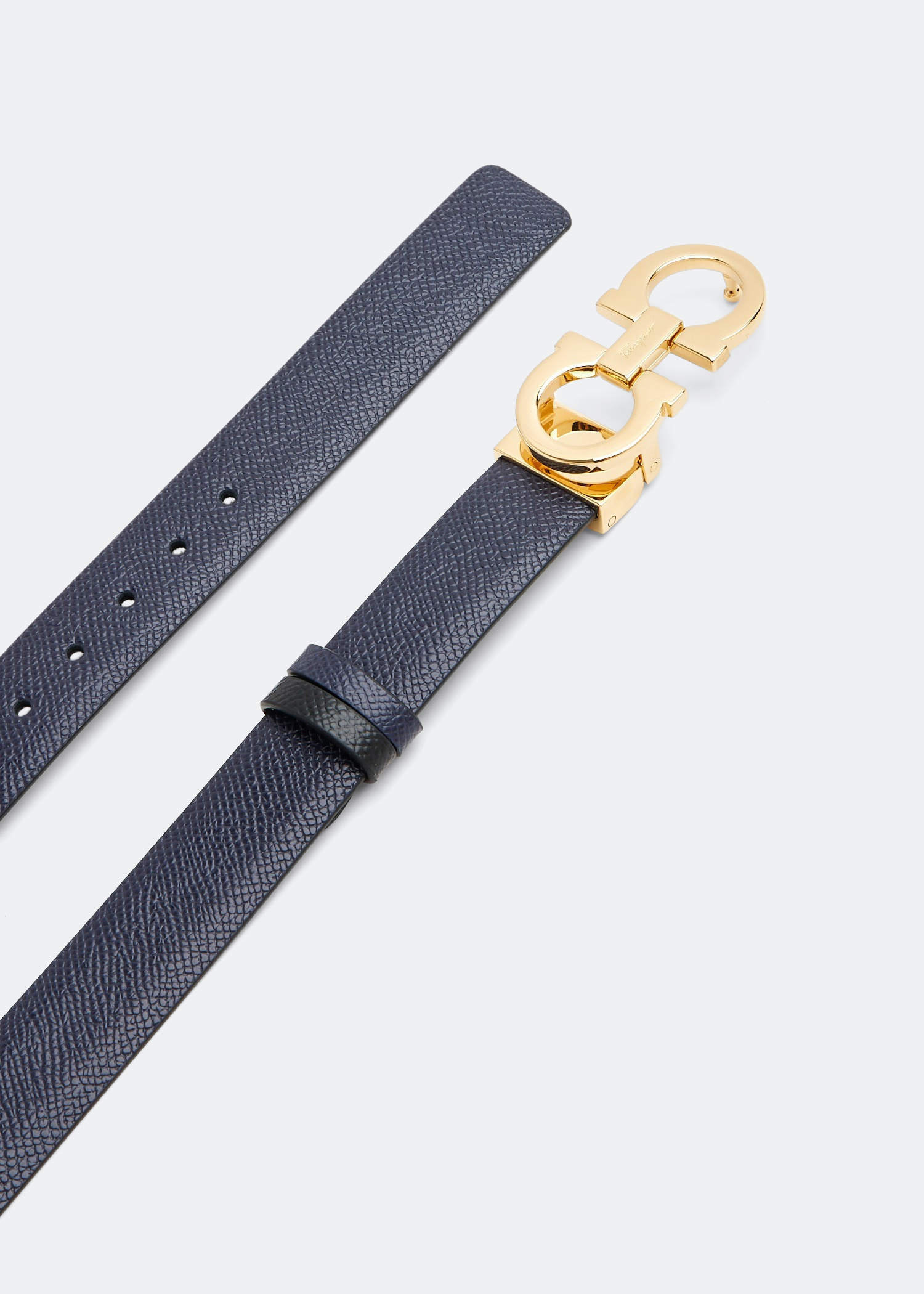 Ferragamo Reversible Gancini belt for Women - Blue in UAE