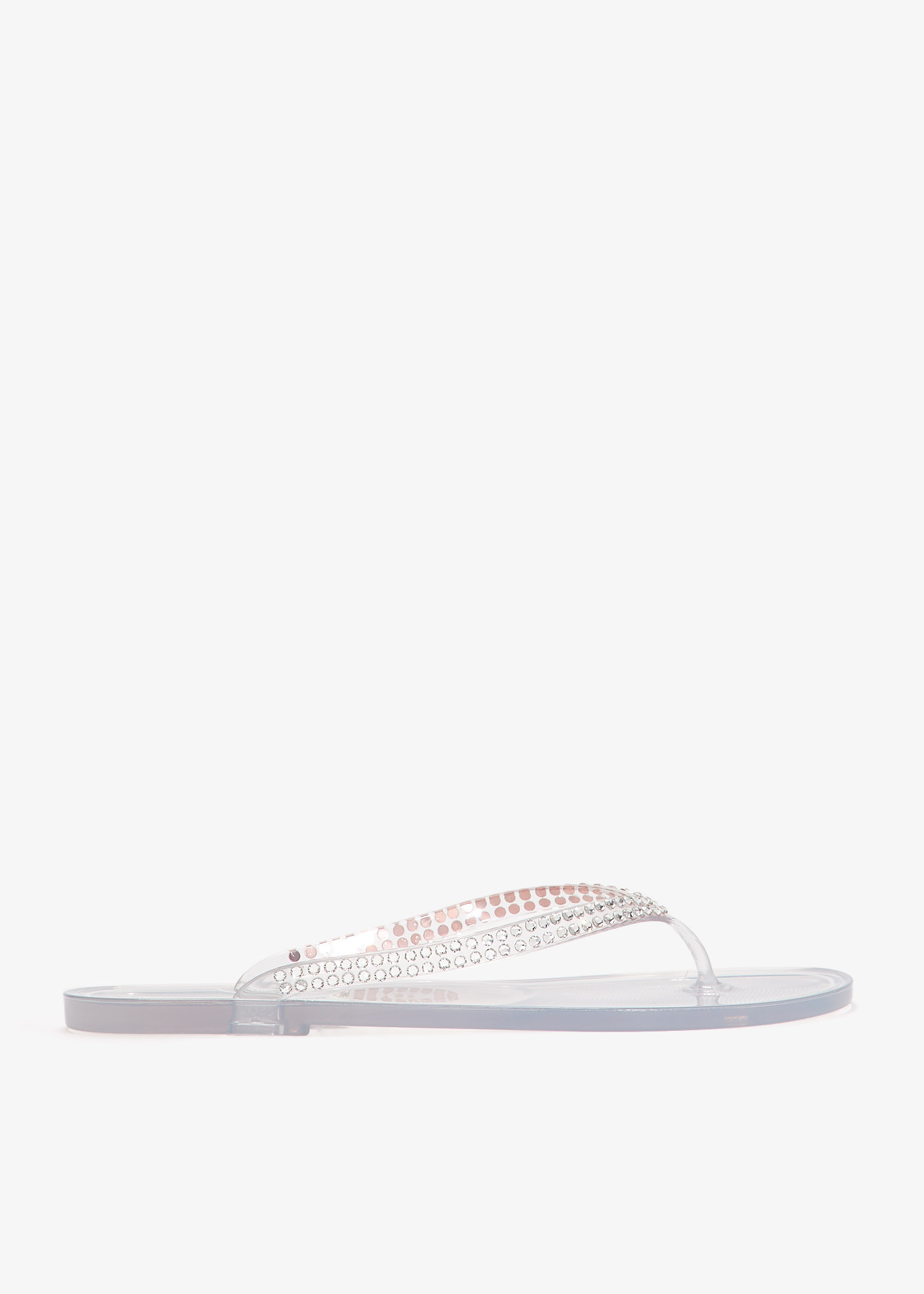 Christopher Esber Jo Crystal flip-flops for Women - Neutral