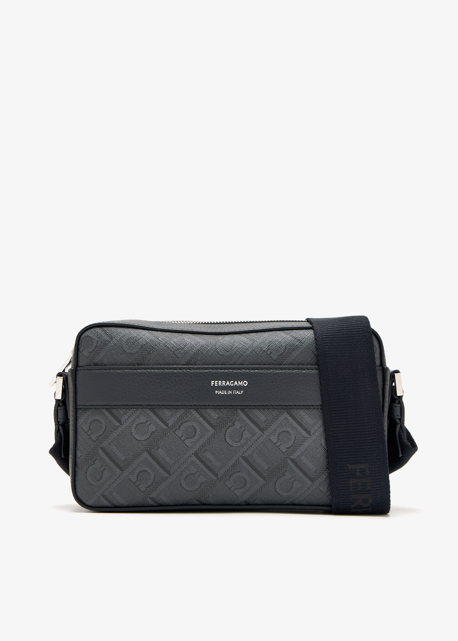 Ferragamo Gancini crossbody bag for Men - Grey in UAE