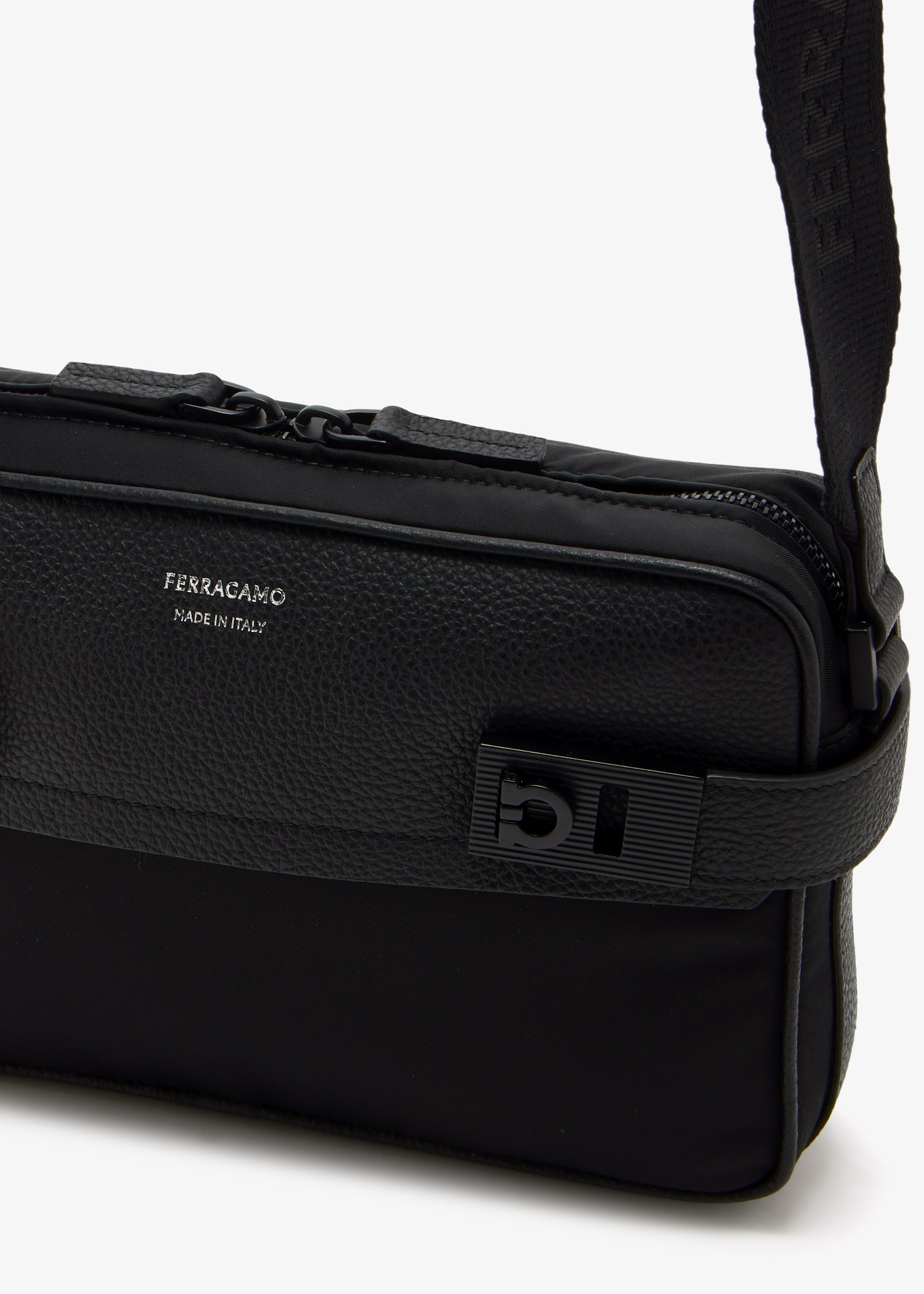 Ferragamo Twins crossbody bag for Men - Black in UAE | Level Shoes
