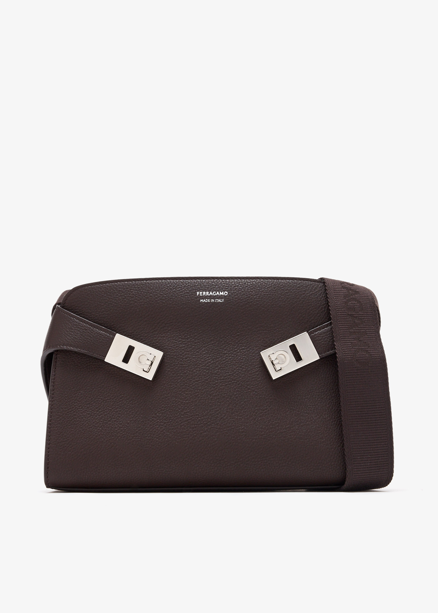 Ferragamo Hug messenger bag for Men - Brown in UAE | Level Shoes