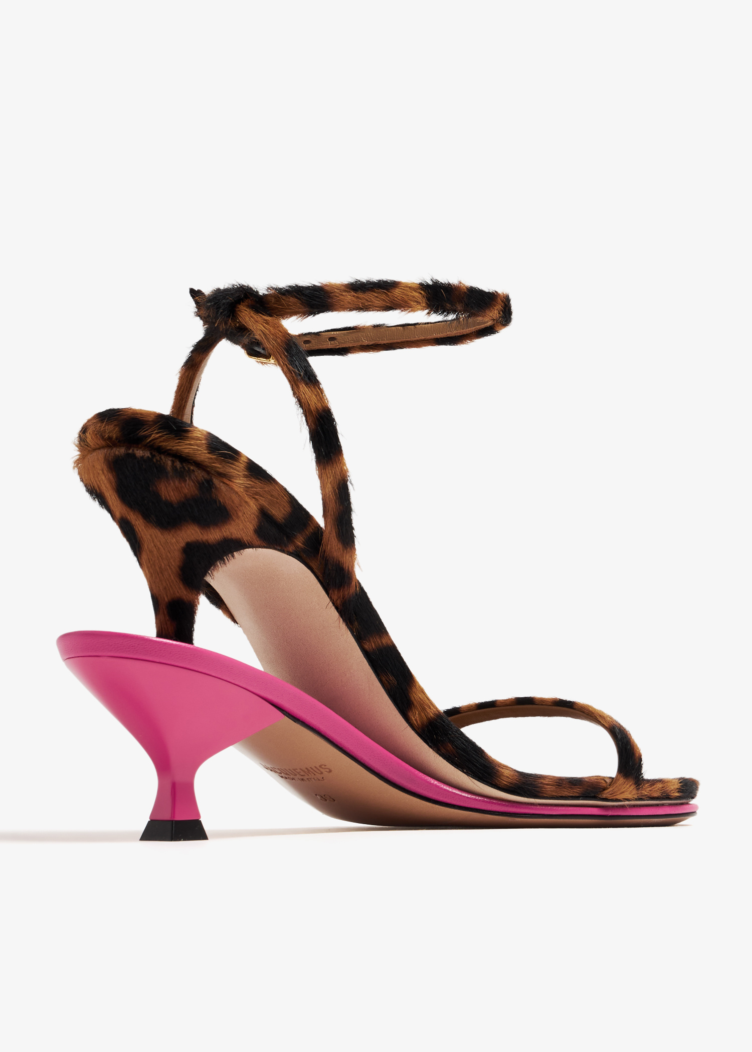 Jacquemus Les Doubles sandals for Women - Animal Printed in