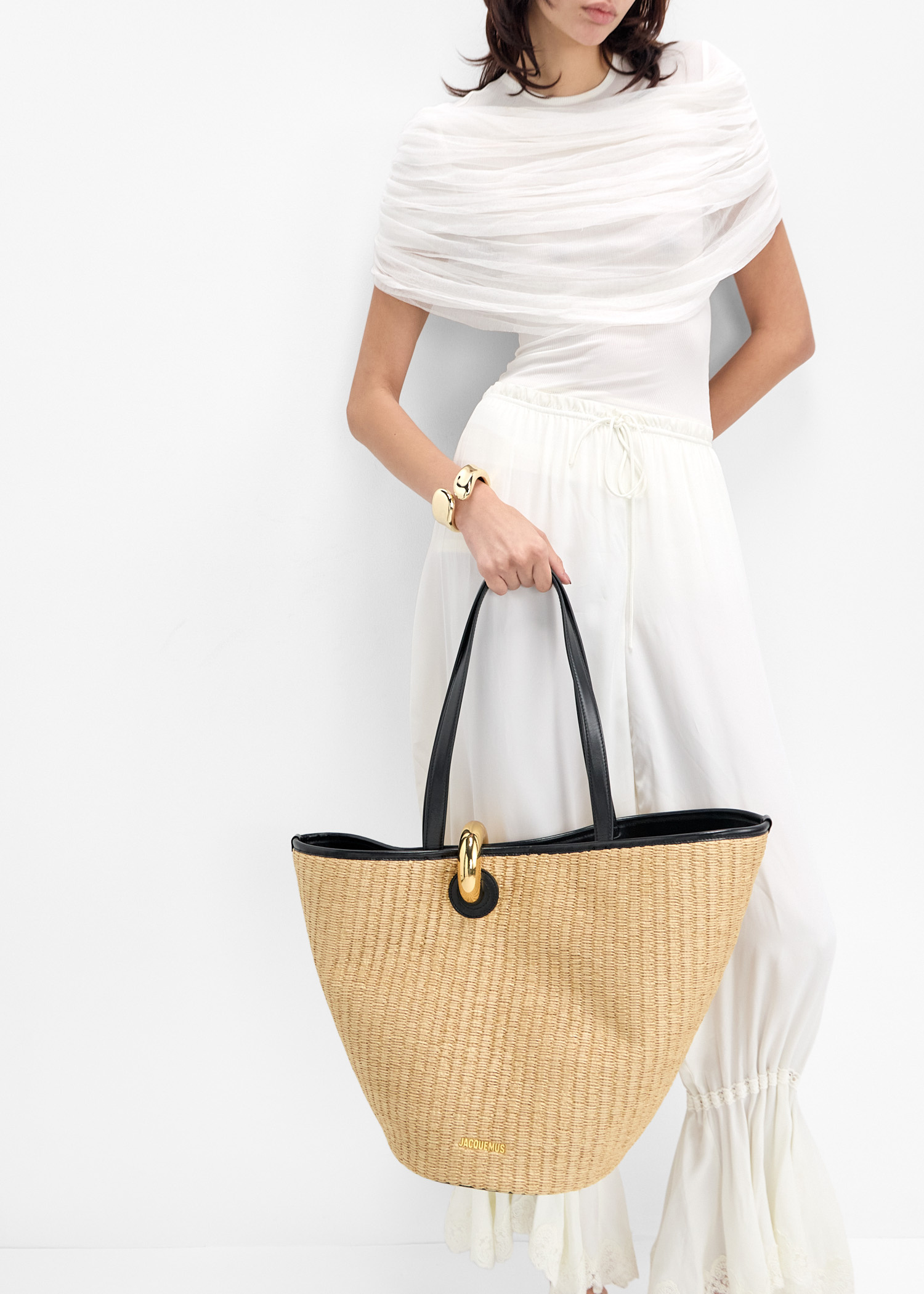 Jacquemus Le Bambola bag for Women - Beige in UAE | Level Shoes