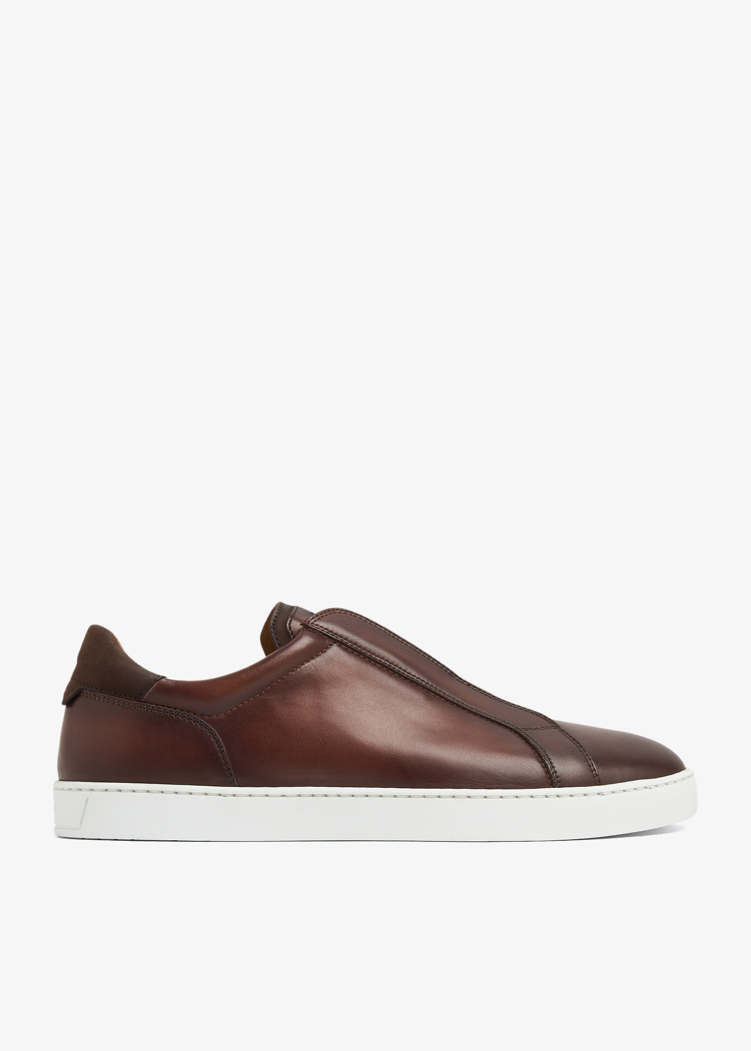 Magnanni Bowen leather sneakers for Men - Brown in USA | Level Shoes