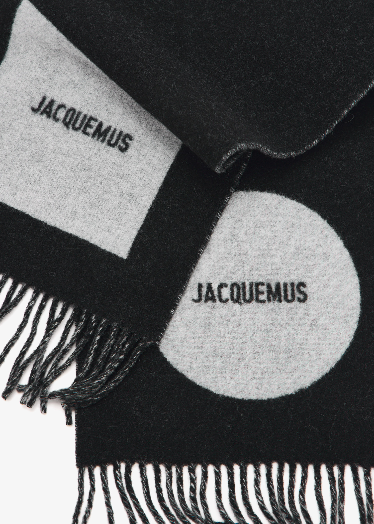 Jacquemus L'écharpe Rond Carré scarf for Women - Black in