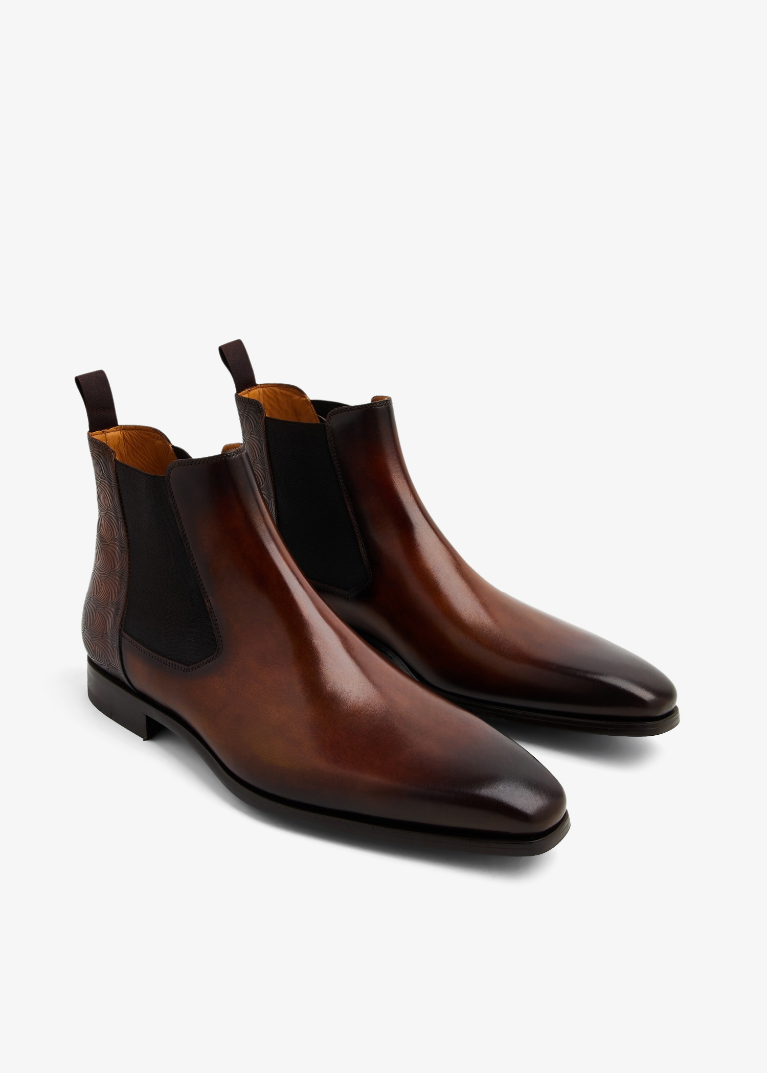 【MODERNIF】Mandain chelsea boots Men's Leather Fairfield Chelsea Boot LMC900 Brown