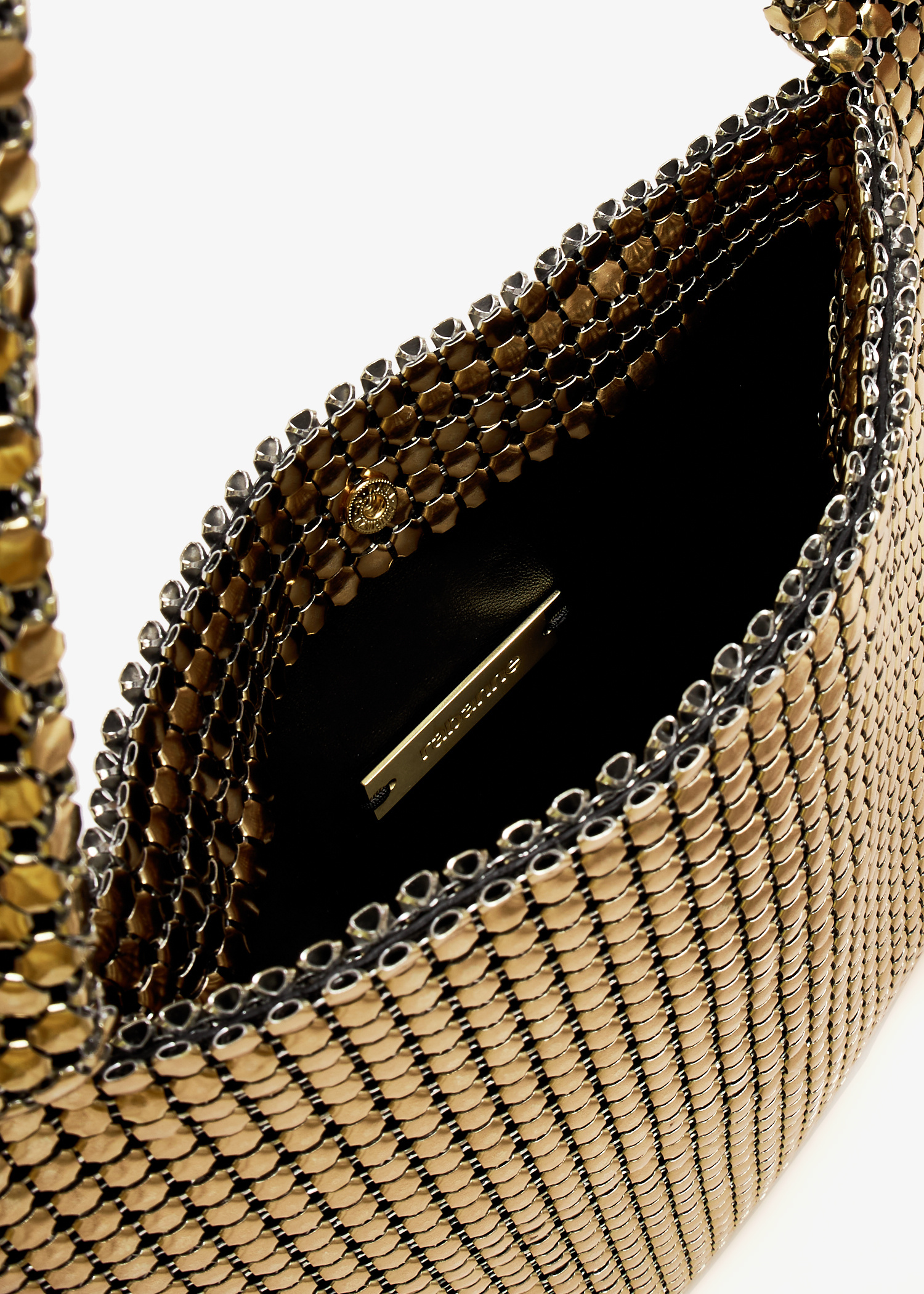 トートバッグ Rabanne Chainmail Pocket Handbag In Gold Mesh Rabanne Pocket Leopard-print Chainmail Shoulder bag - One