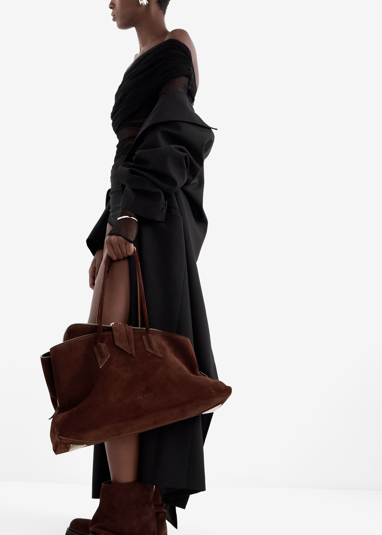 ショルダーバッグ・ポシェット THE ATTICO Woman Shoulder bag Brown 250WAH00054LBT007AA 850 The Attico La Passeggiata medium bag for Women - Brown in