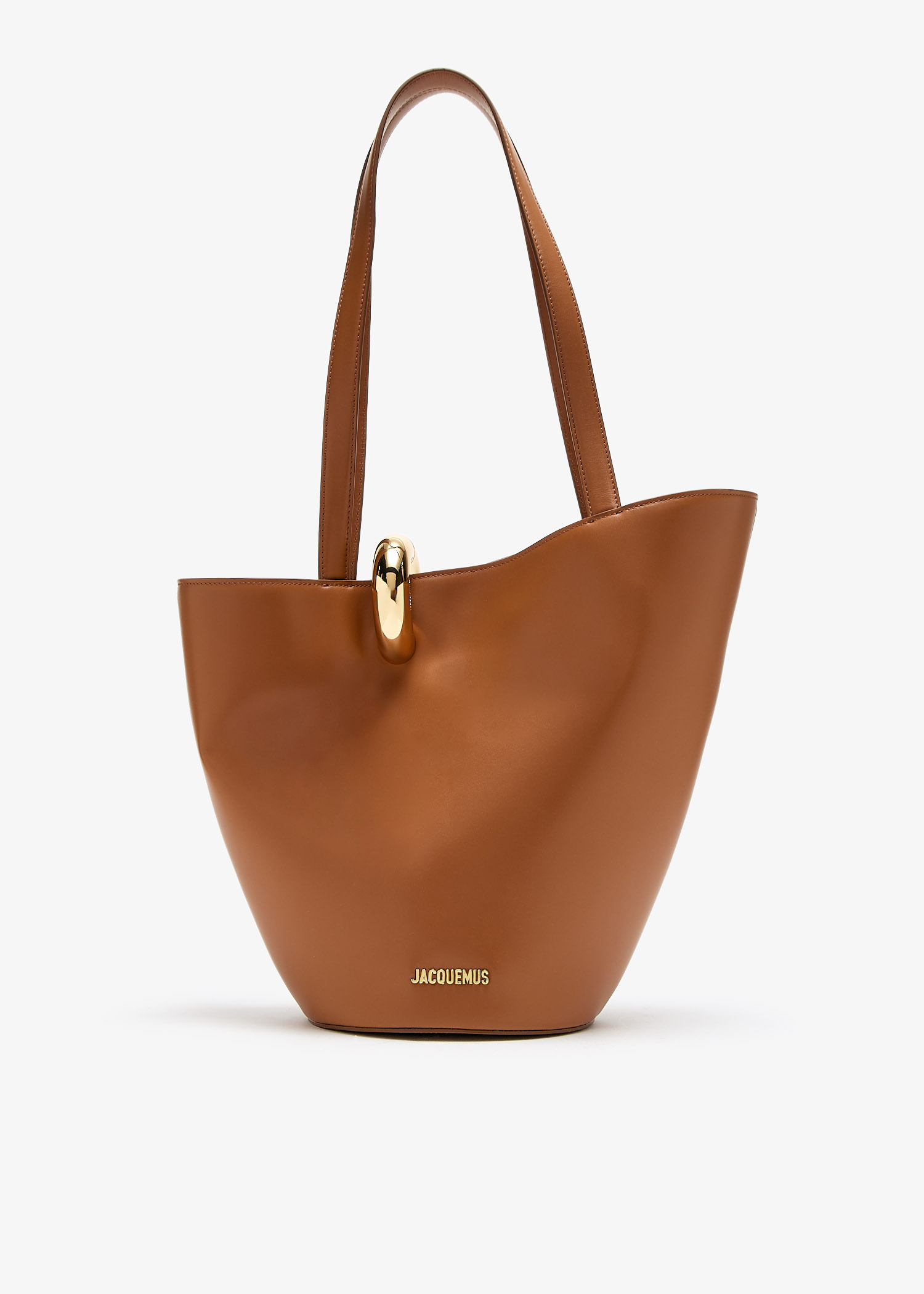 関税込み◎【JACQUEMUS】Bambola ミディアムバケットバッグ Jacquemus Le Petit Bambola Chain-Link Leather Bucket Bag