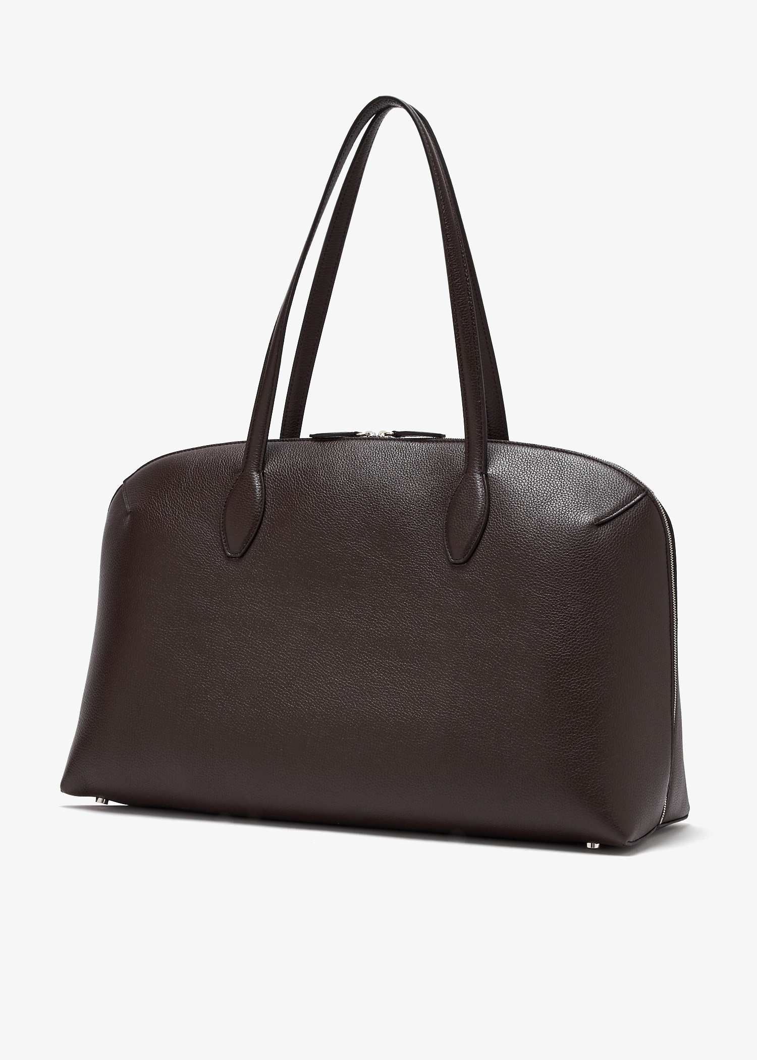 新作☆お仕事用にも最適【TOTEME】Day grained leather tote bag Grained-leather day tote dark chocolate – TOTEME