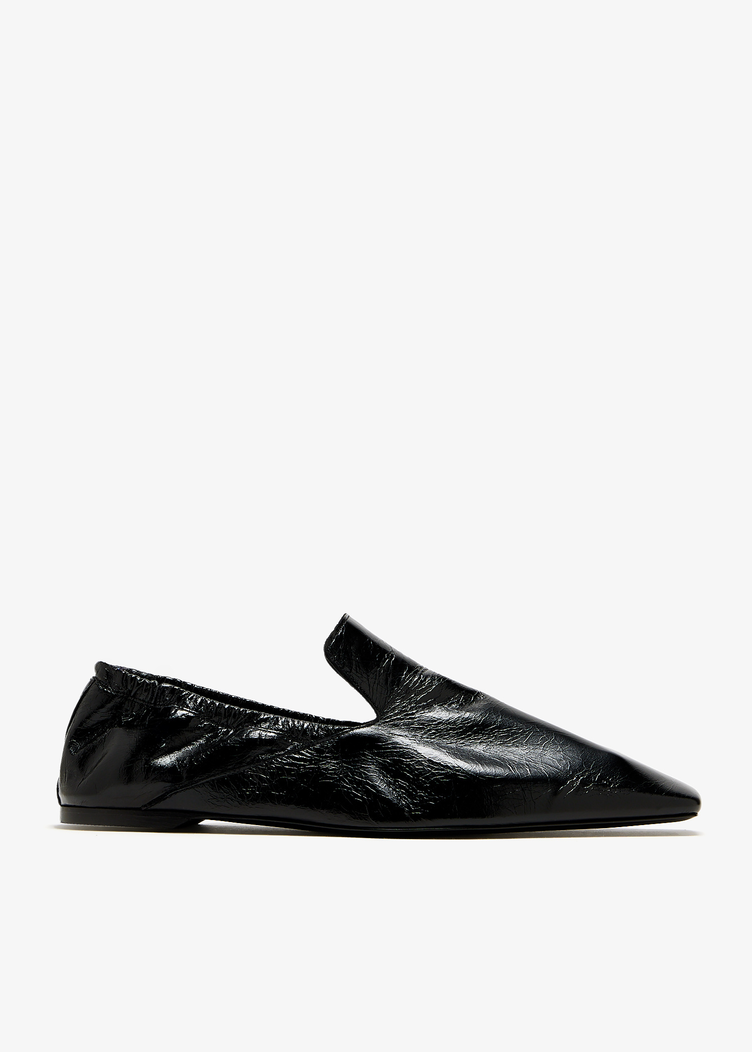 TOTEME Elastic-back leather loafers for Women - Black in USA