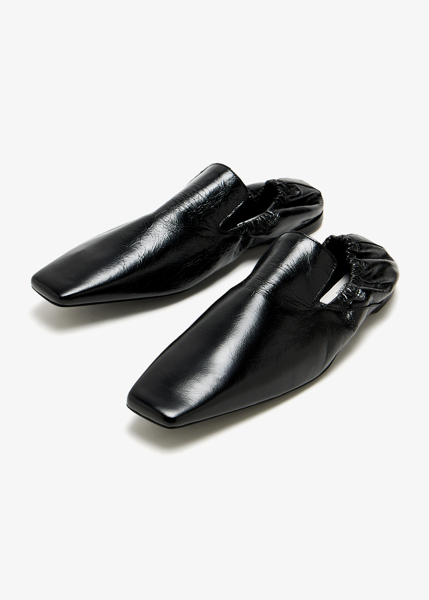 TOTEME Elastic-back leather loafers for Women - Black in USA