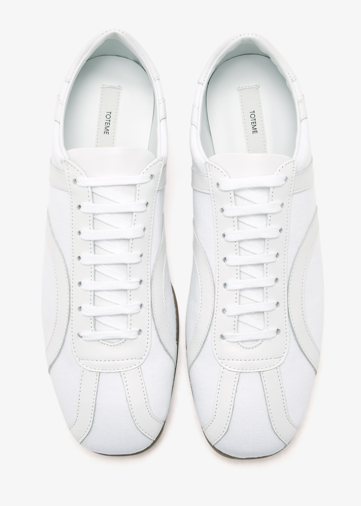 TOTEME Canvas sneakers for Women - White in UAE | Level Shoes
