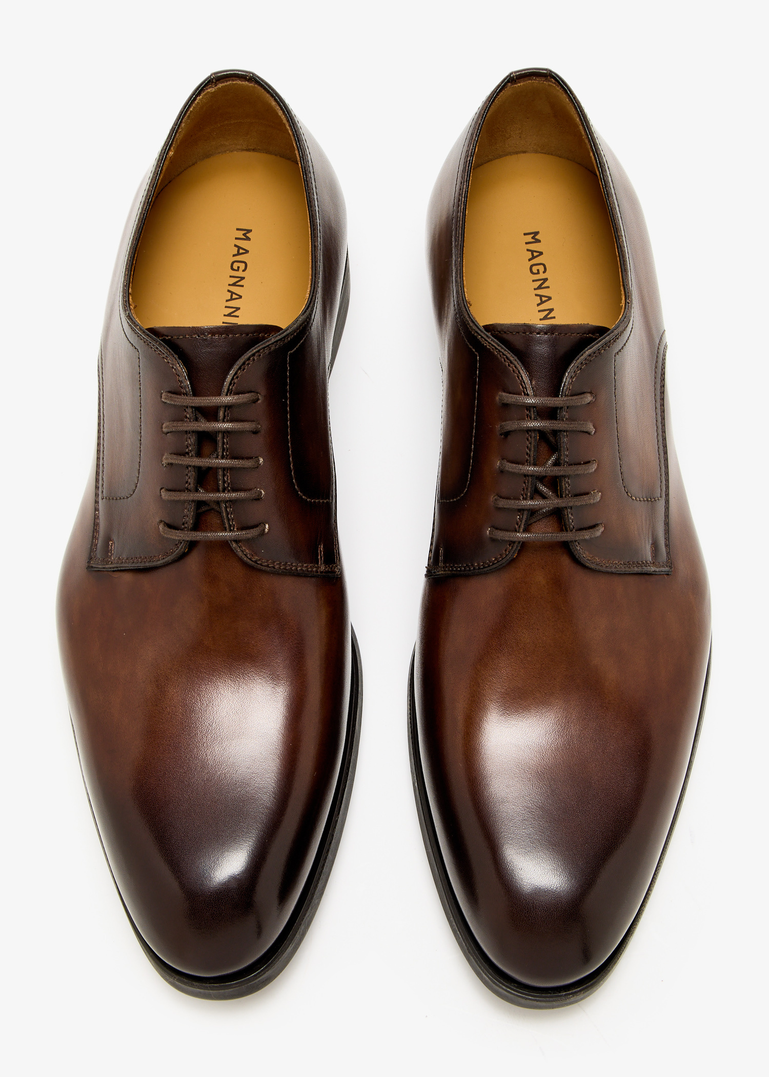 Magnanni Melo Simple Dark Brown Leather Lace-Up Oxfords/Derby Shoes Melo Men main image 3