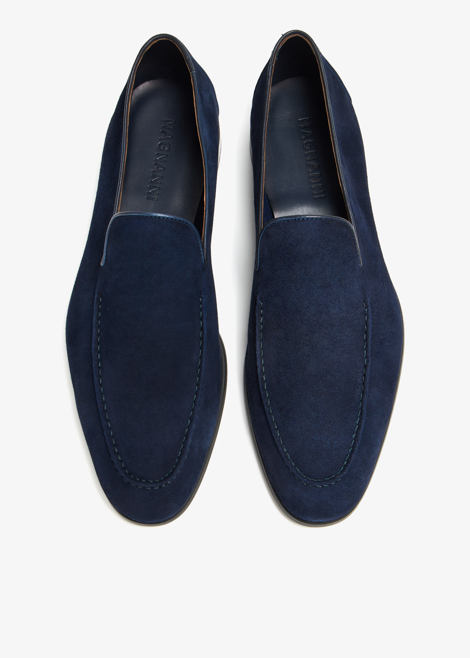 Magnanni Slip-on Suede Loafer - 
Navy men size 8 gently used 
€349.00 Magnanni Slip On Loafer Navy Leather • Brogue main image 3