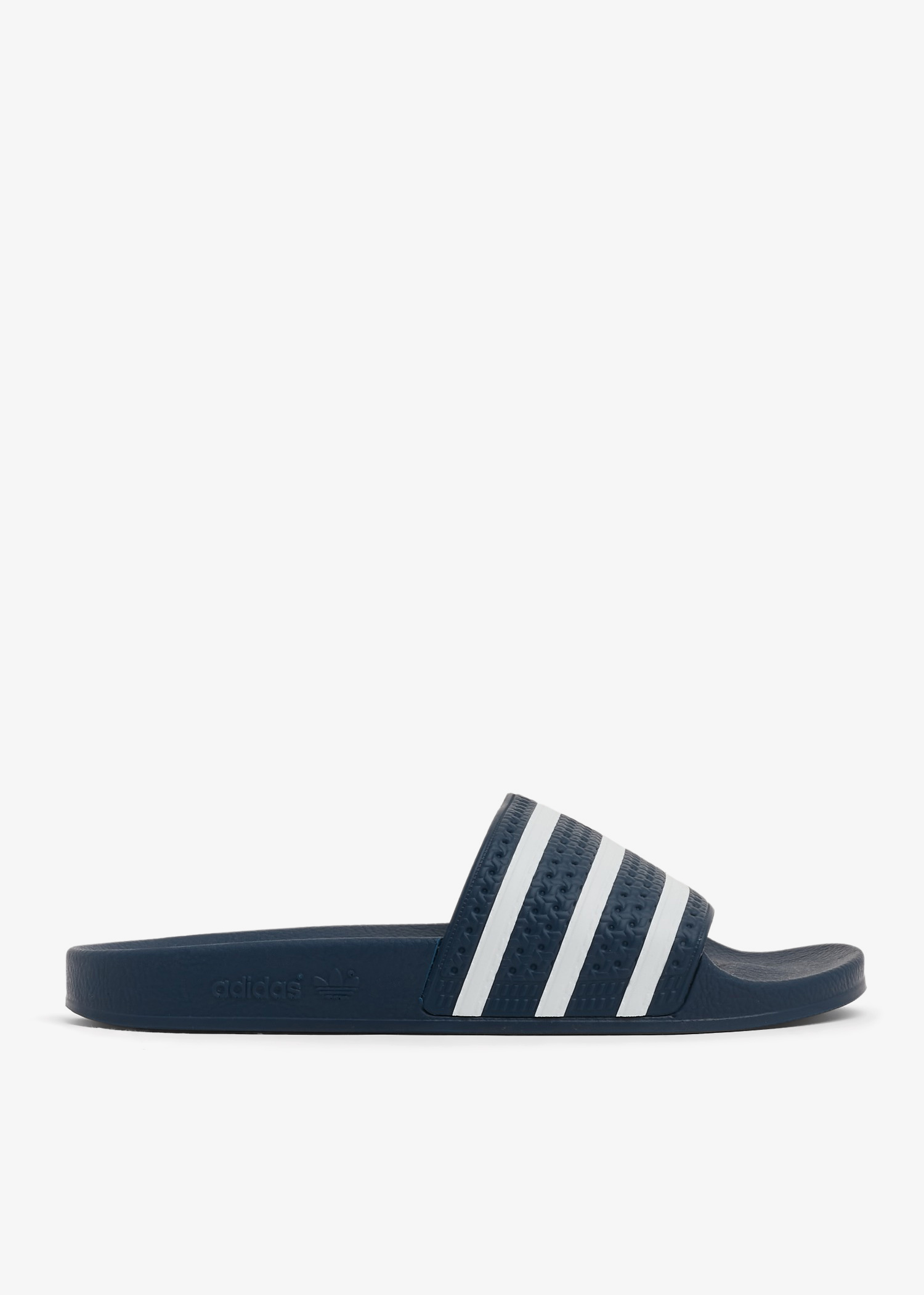 NWT Adidas Men\'s Slip On Adilette Slides with Denim Blue Colorway Amazon.com | adidas Unisex Adilette Aqua Slide Sandal  main image 2