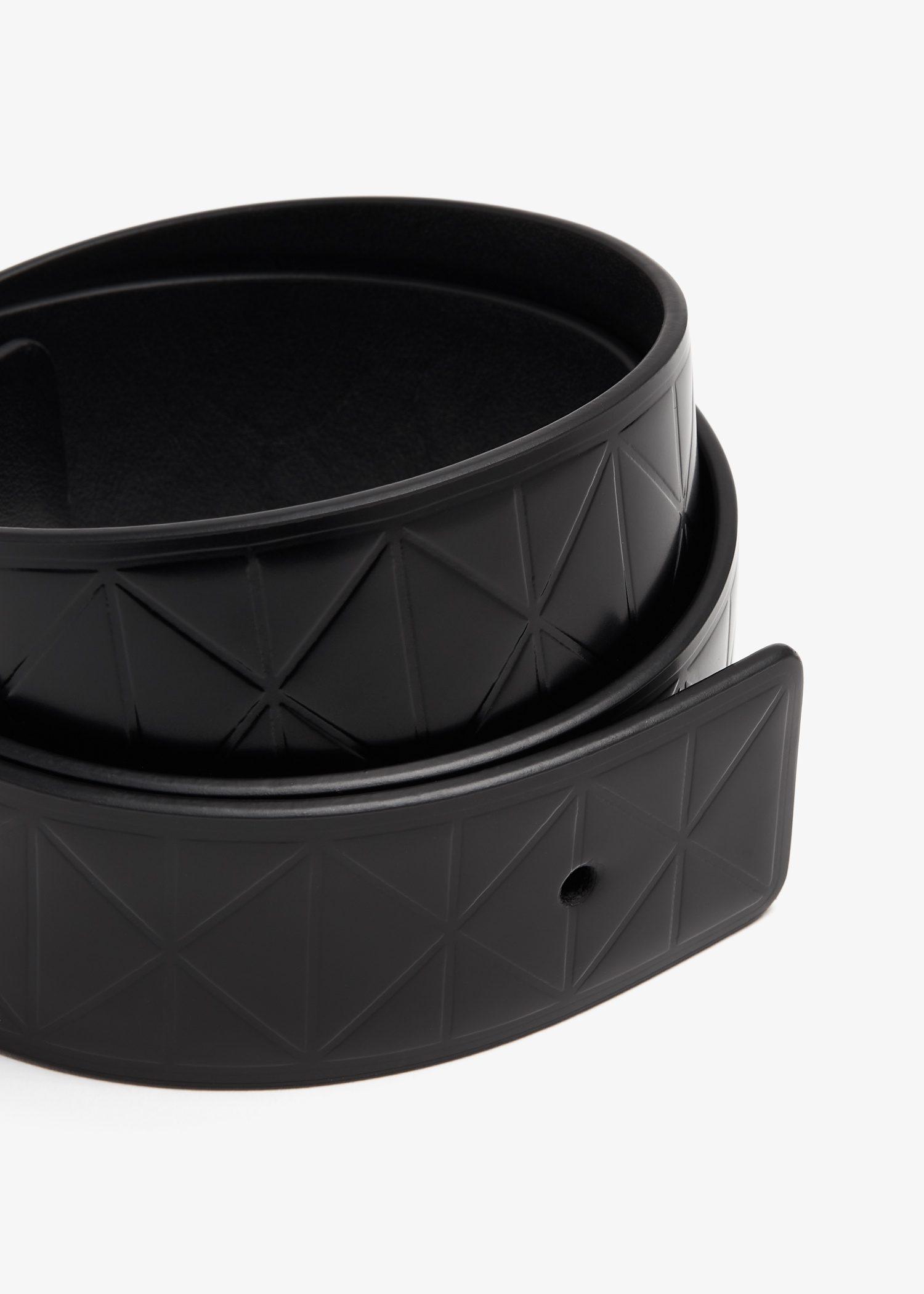 Prada Brushed leather belt strap for Men - Black in UAE | Level Shoes