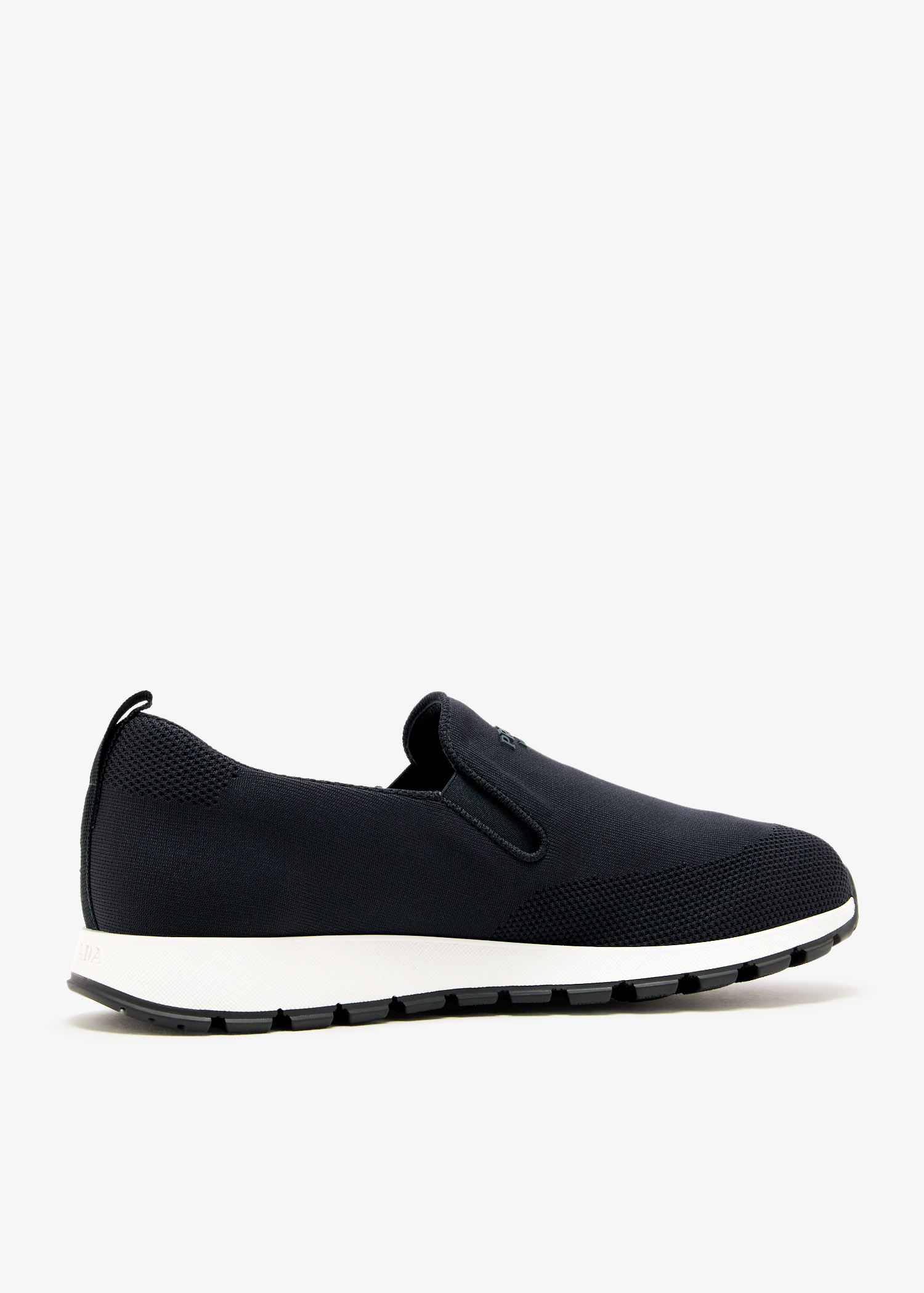 Prada Stretch knit slip-on sneakers for Men - Black in UAE Prada Stretch knit slip-on sneakers for Men - Black in UAE