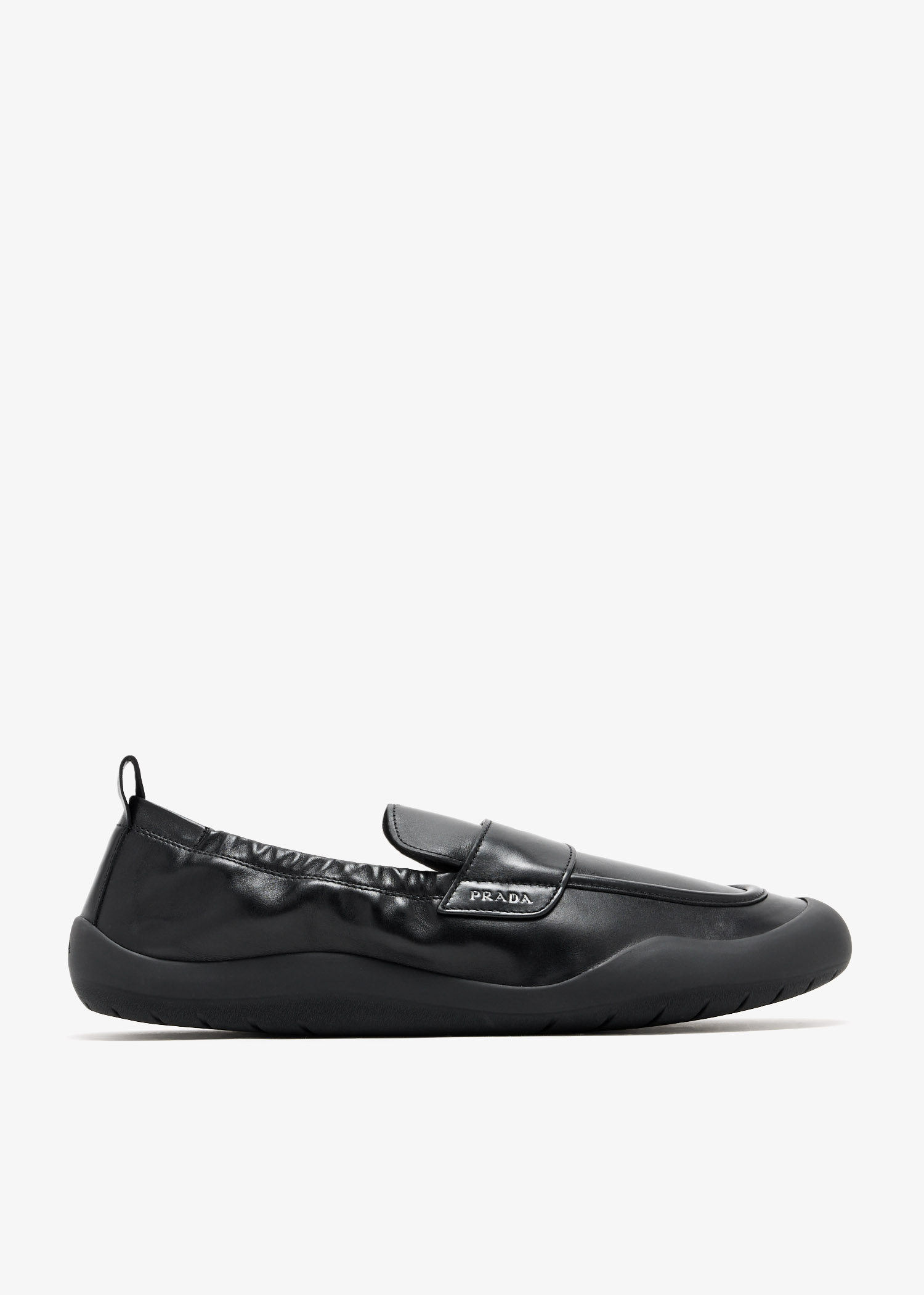 Prada Speedrock leather loafers for Men - Black in UAE | Level Shoes