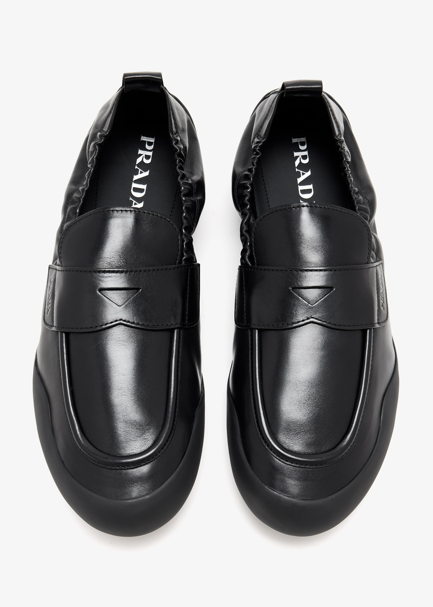 Prada Speedrock leather loafers for Men - Black in UAE | Level Shoes