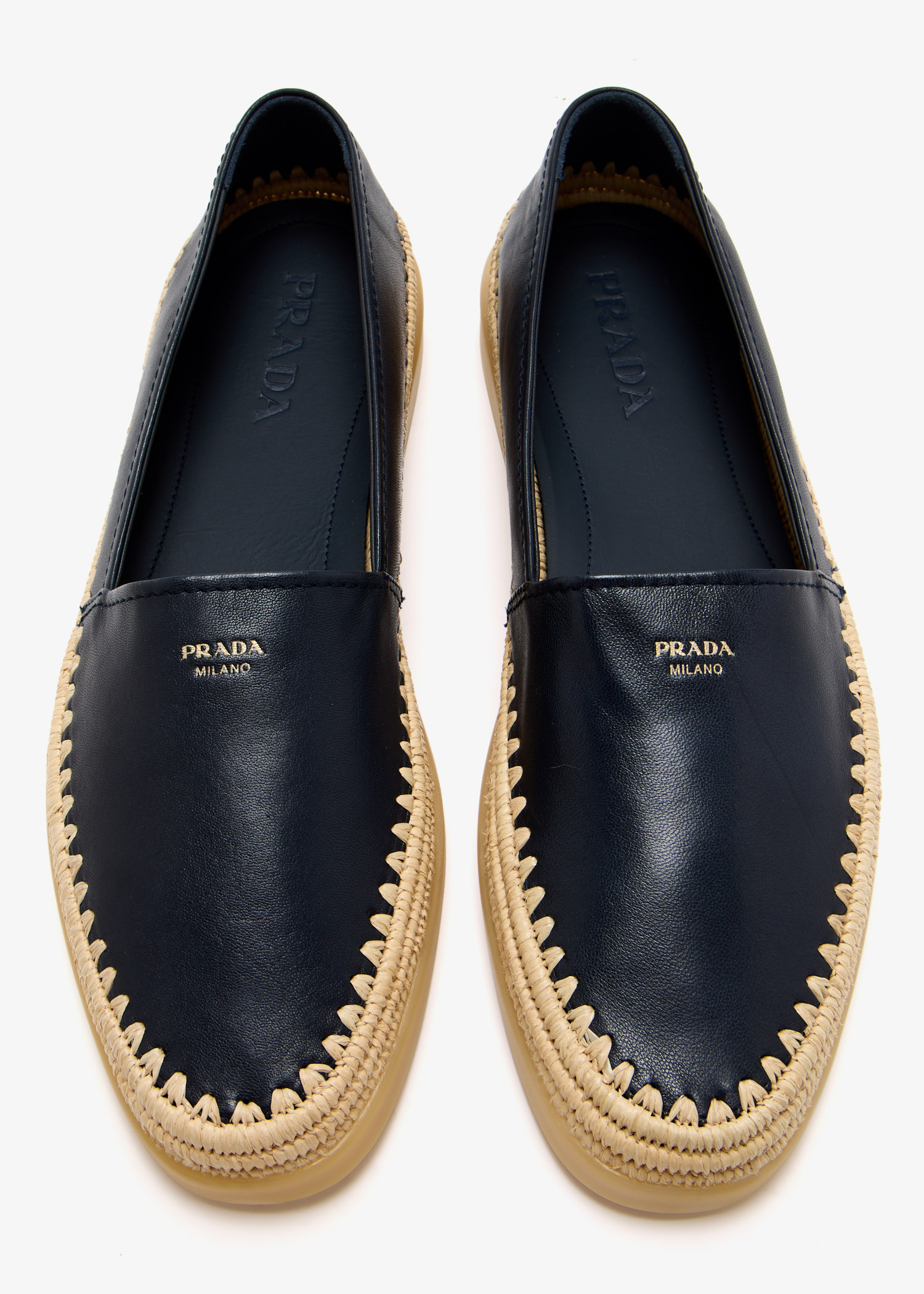 Prada Nappa leather espadrilles for Men - Navy in UAE