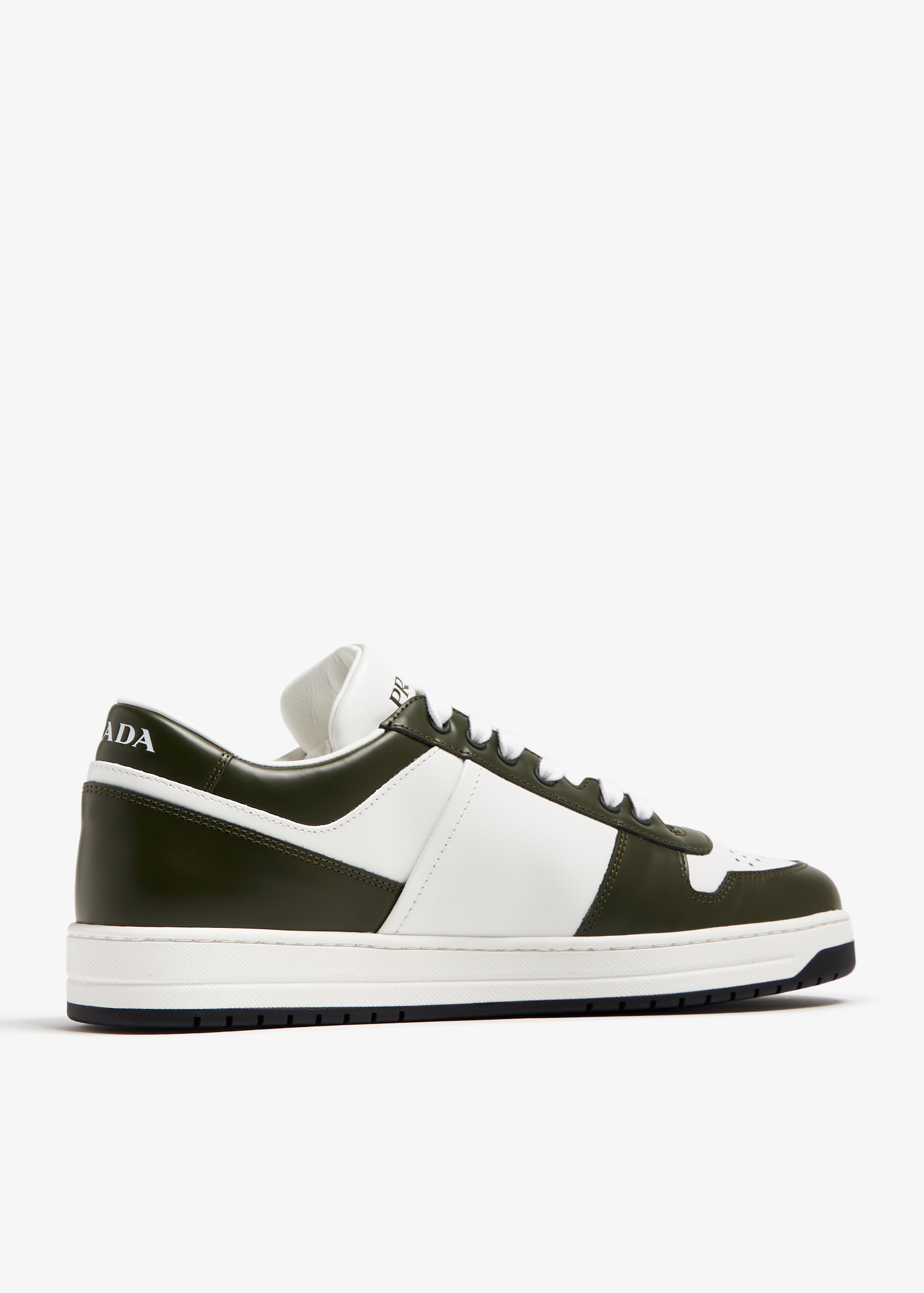 Prada Downtown leather sneakers for Men - Green in UAE | Level Shoes