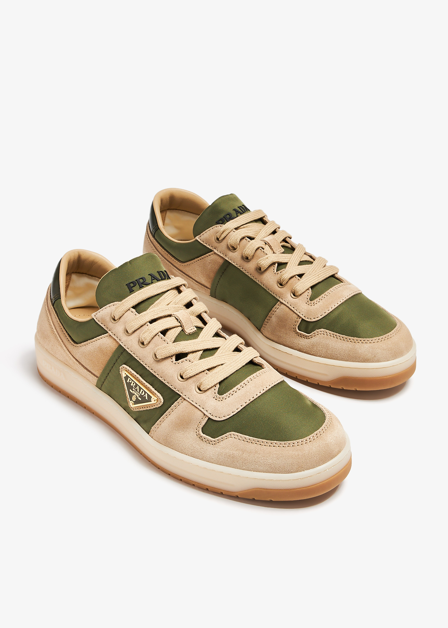 Prada Downtown sneakers for Men - Green in Oman | Level Shoes