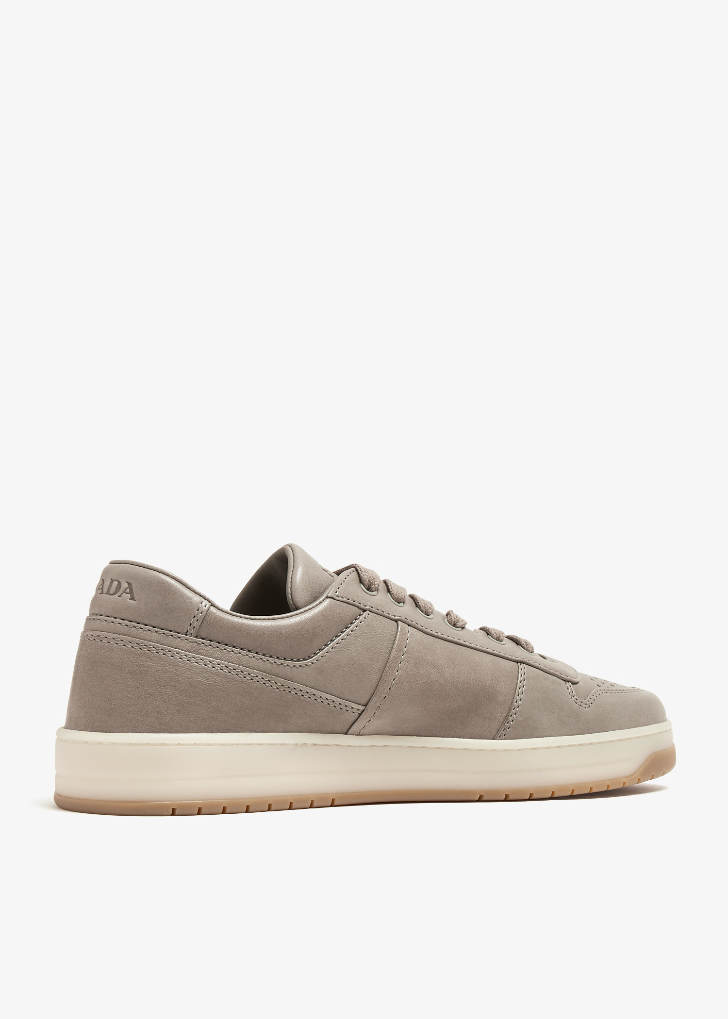 Prada Downtown leather sneakers for Men - Beige in Kuwait