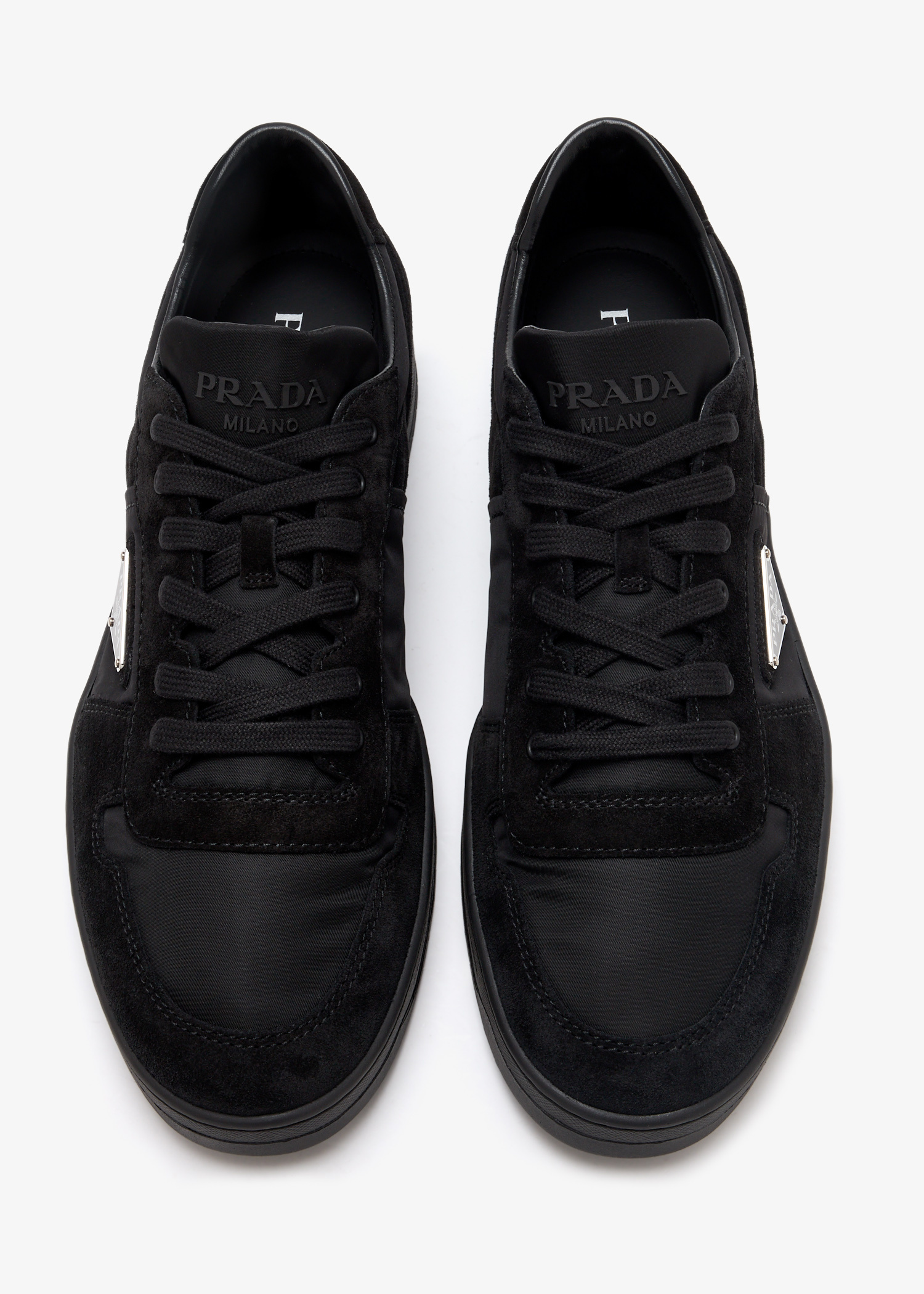 【PRADA】スニーカー 関税負担なし♪PRADA ハイカット レザー スニーカー (PRADA