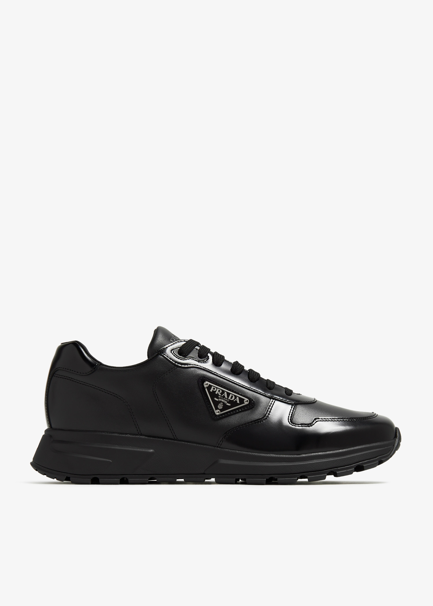 Prada Leather sneakers for Men - Black in UAE | Level Shoes
