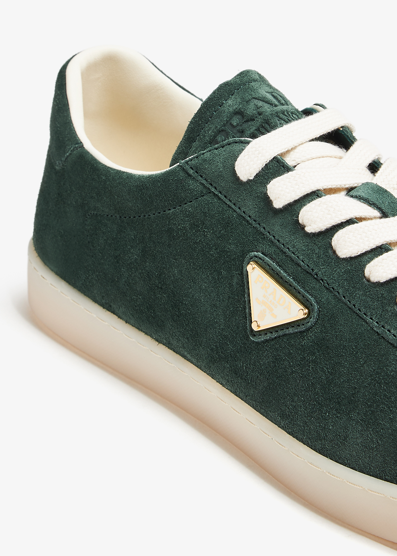 Prada Lane suede sneakers for Men - Green in UAE | Level Shoes