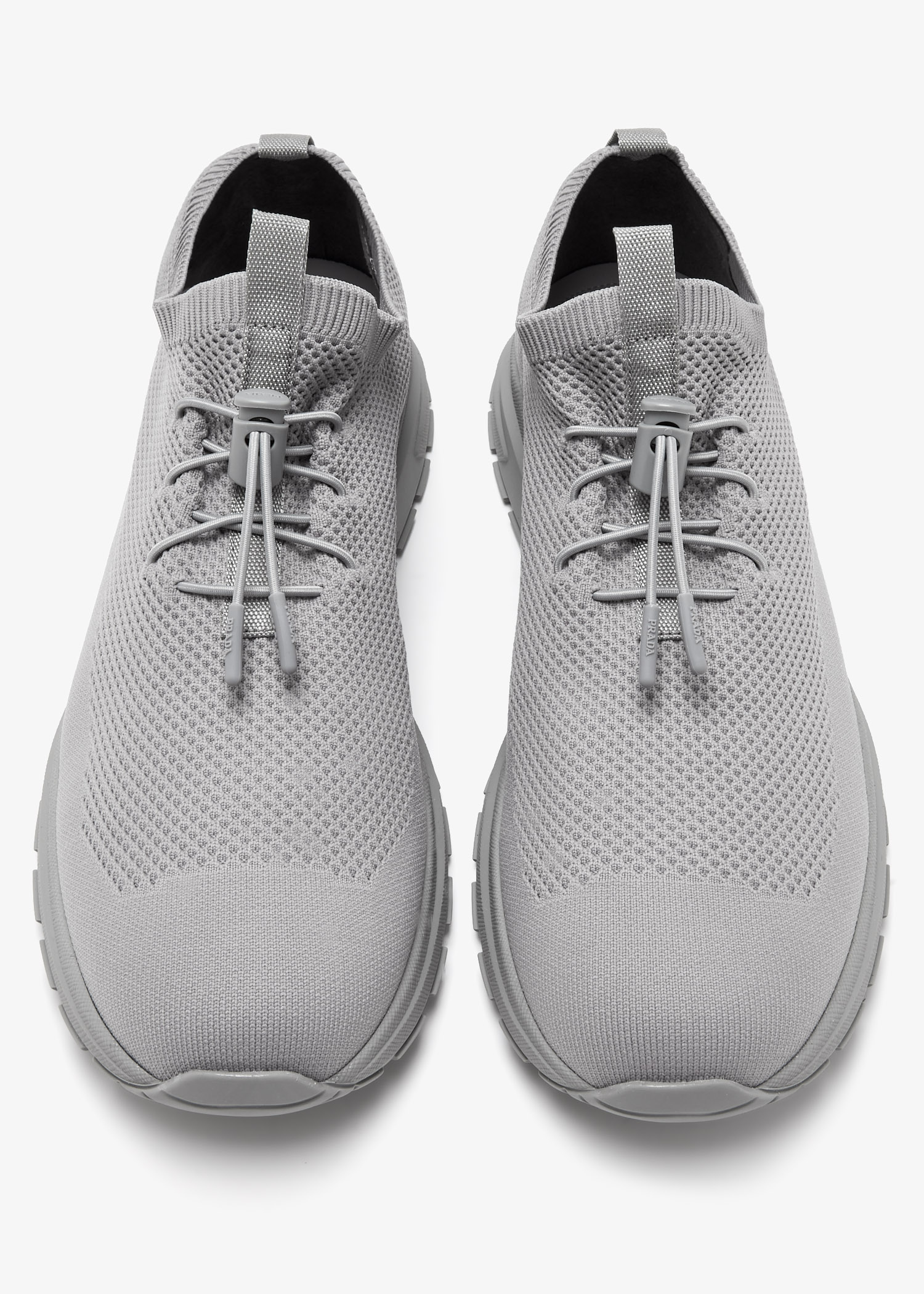 ★韓国の人気★【PRADA】★KNIT FABRIC SNEAKER.S★正規品★ Prada Prax stretch knit sneakers for Men - Grey in Qatar