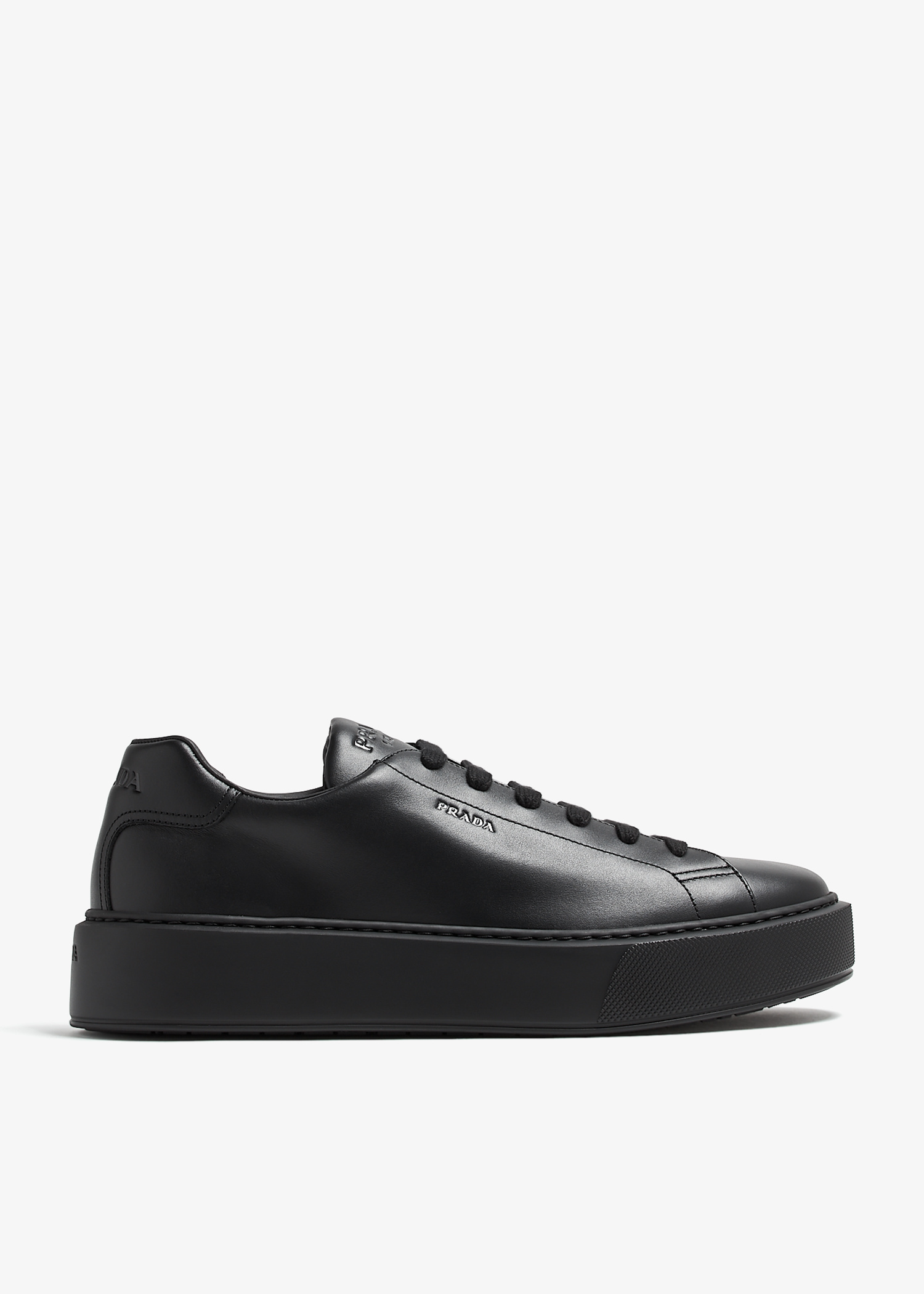 Prada Leather sneakers for Men - Black in UAE | Level Shoes
