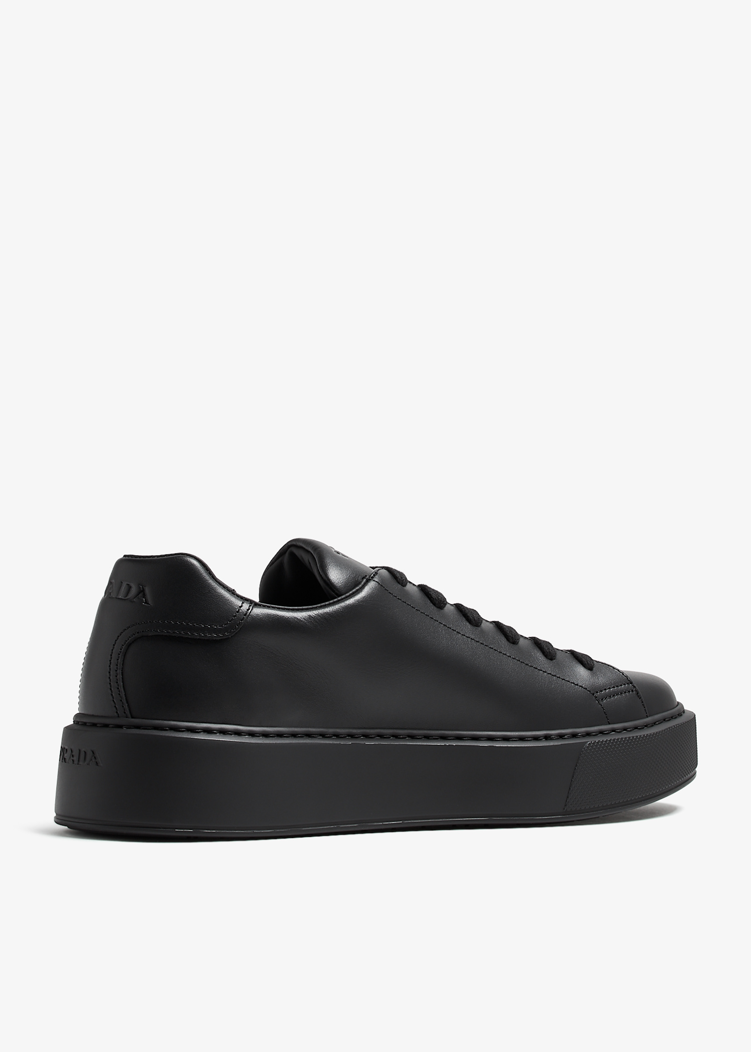 スニーカー PRADA UOMO 2EG487_A21_F0009 LEATHER SNEAKERS Prada Leather sneakers for Men - Black in UAE | Level Shoes