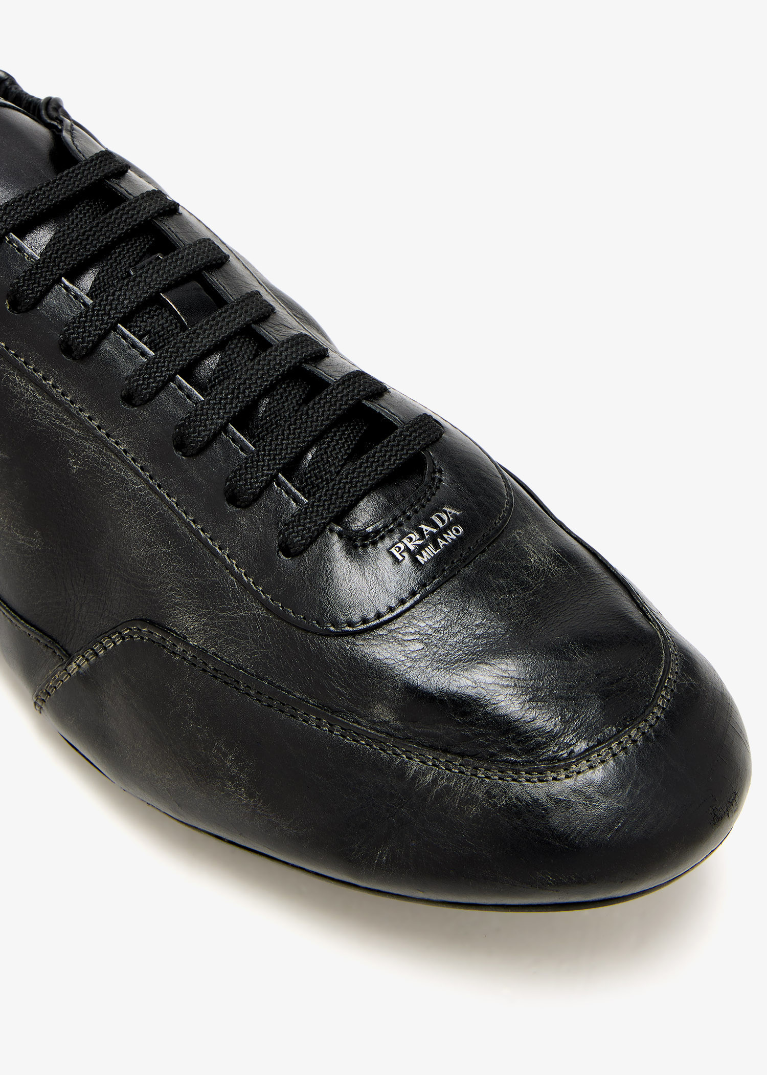 Prada Collapse leather sneakers for Men - Black in UAE