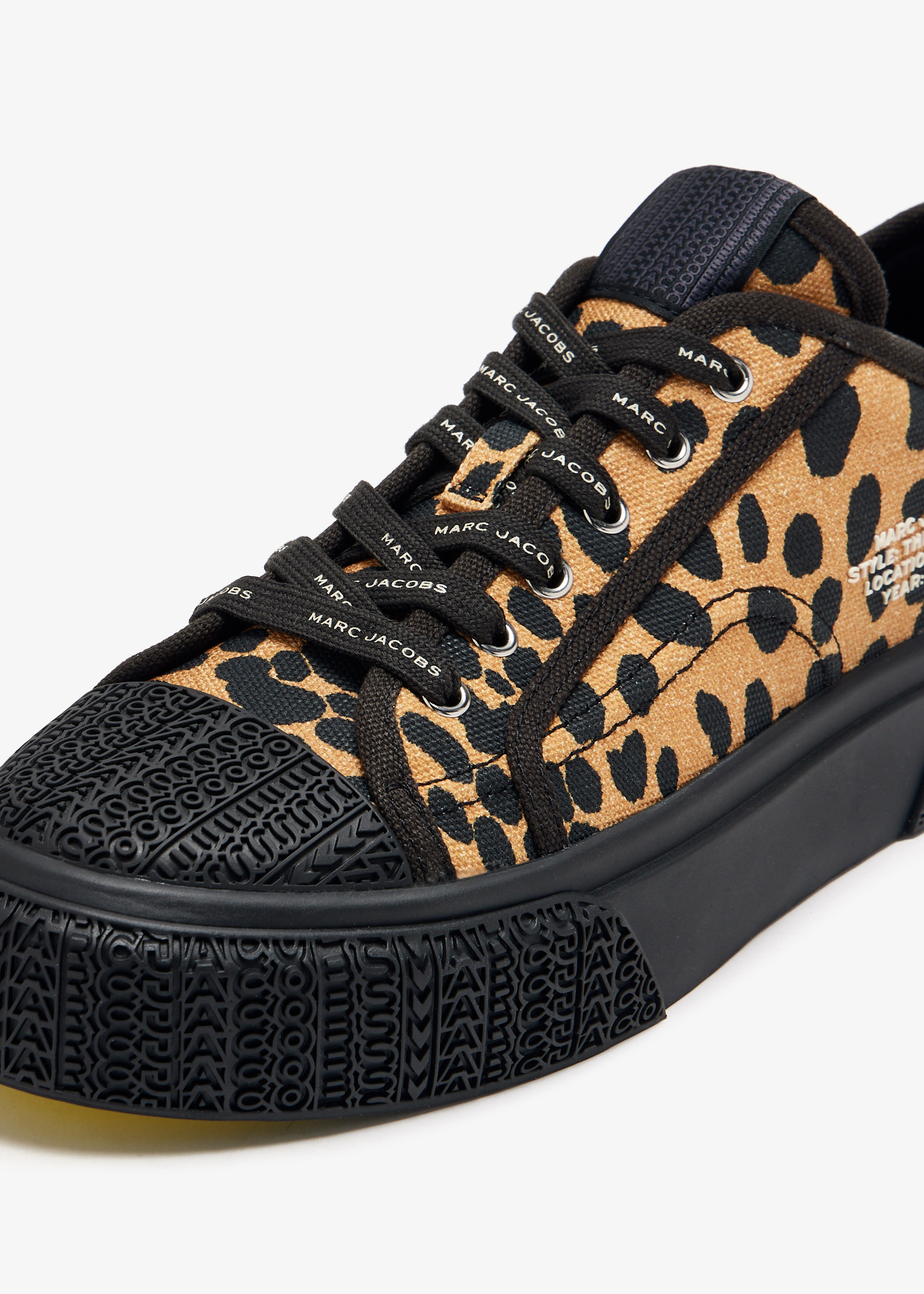 スニーカー MARC JACOBS Woman Sneakers Black 2F4FSN001F02 002 Marc Jacobs The Printed Canvas sneakers for Women - Animal
