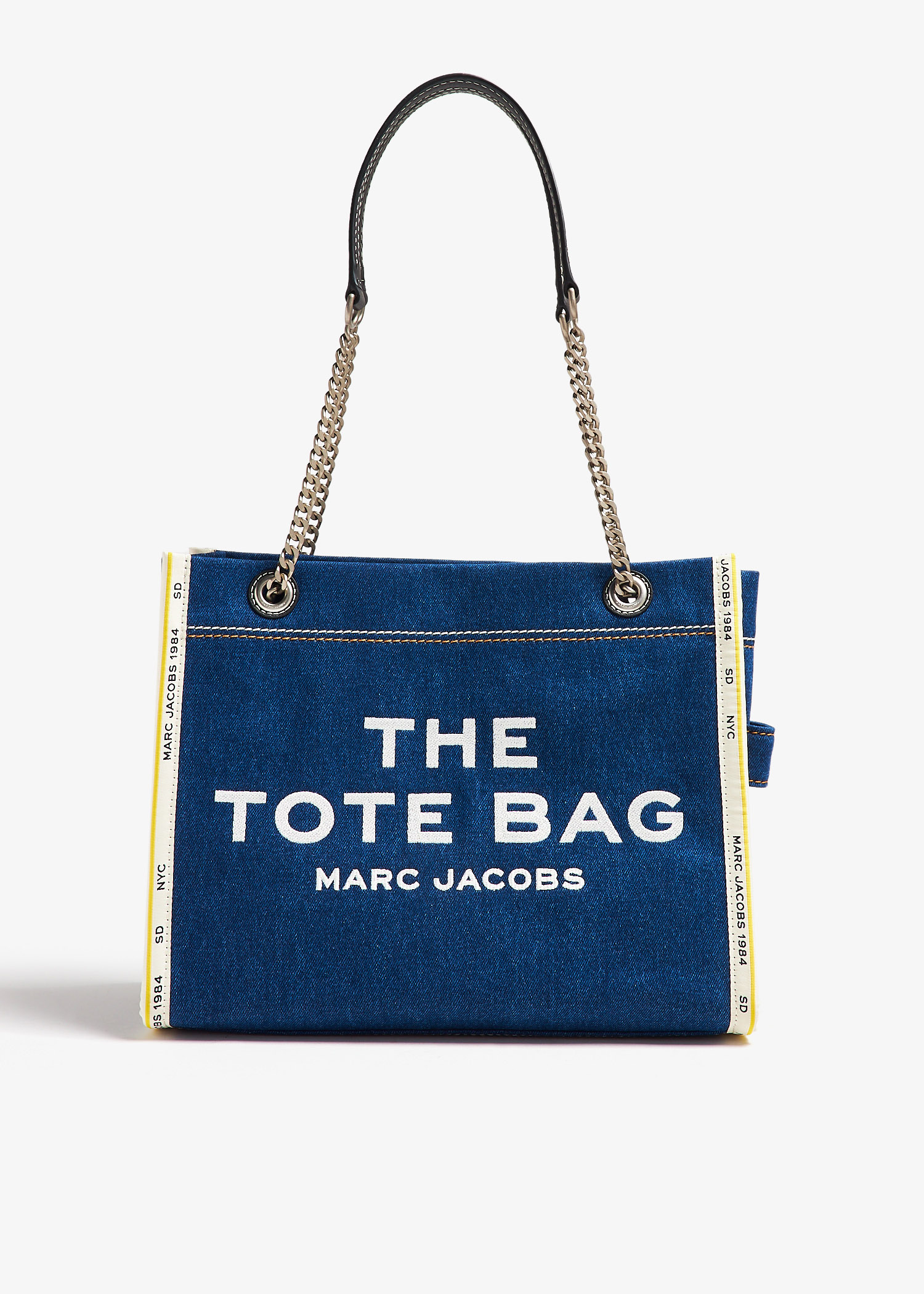 Marc Jacobs The Denim Chain medium tote bag for Women - Blue
