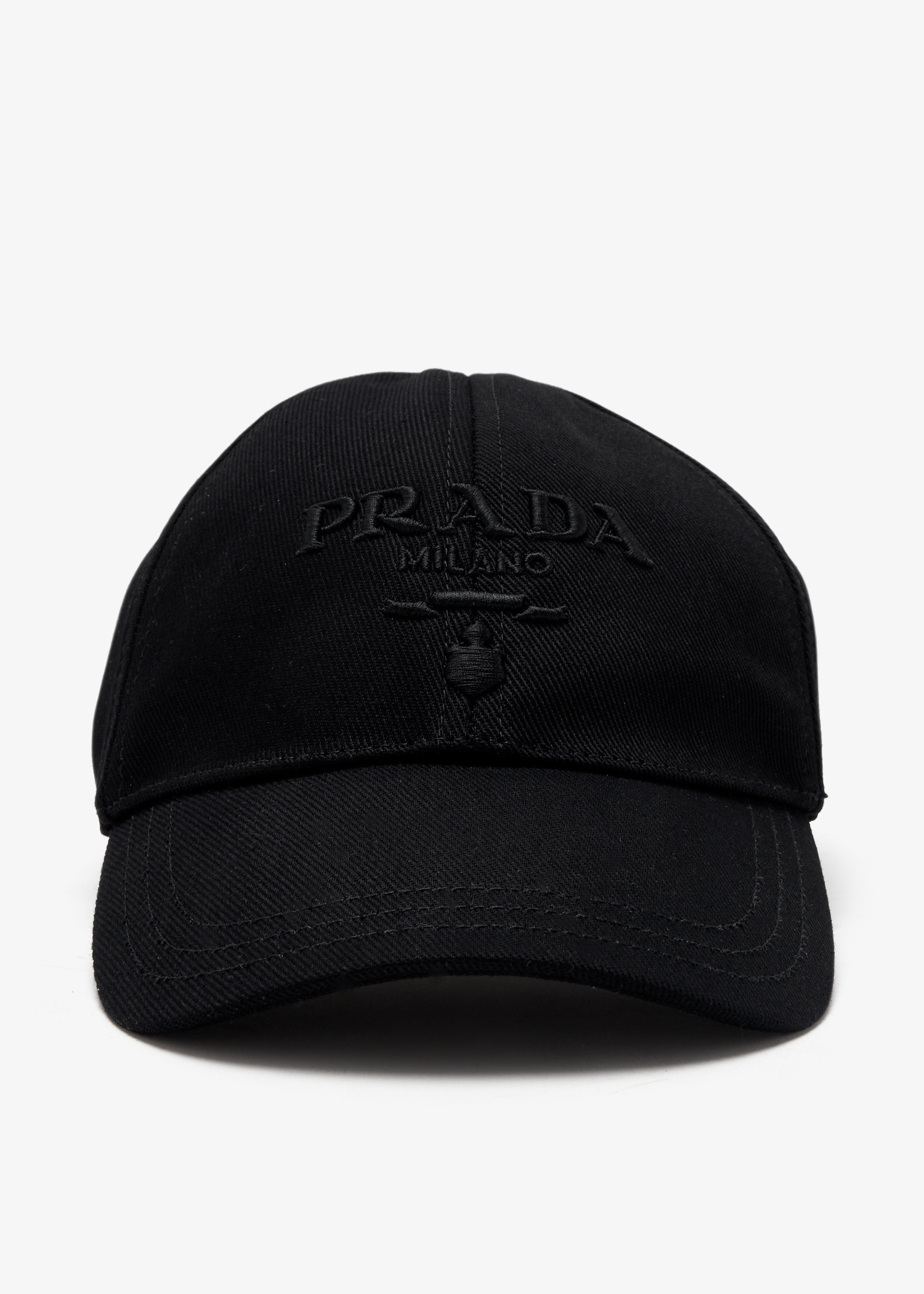 PRADA MILANO ナイロンキャップ　黒　※K3 PRADA(プラダ) キャップ(メンズ) - 海外通販のBUYMA