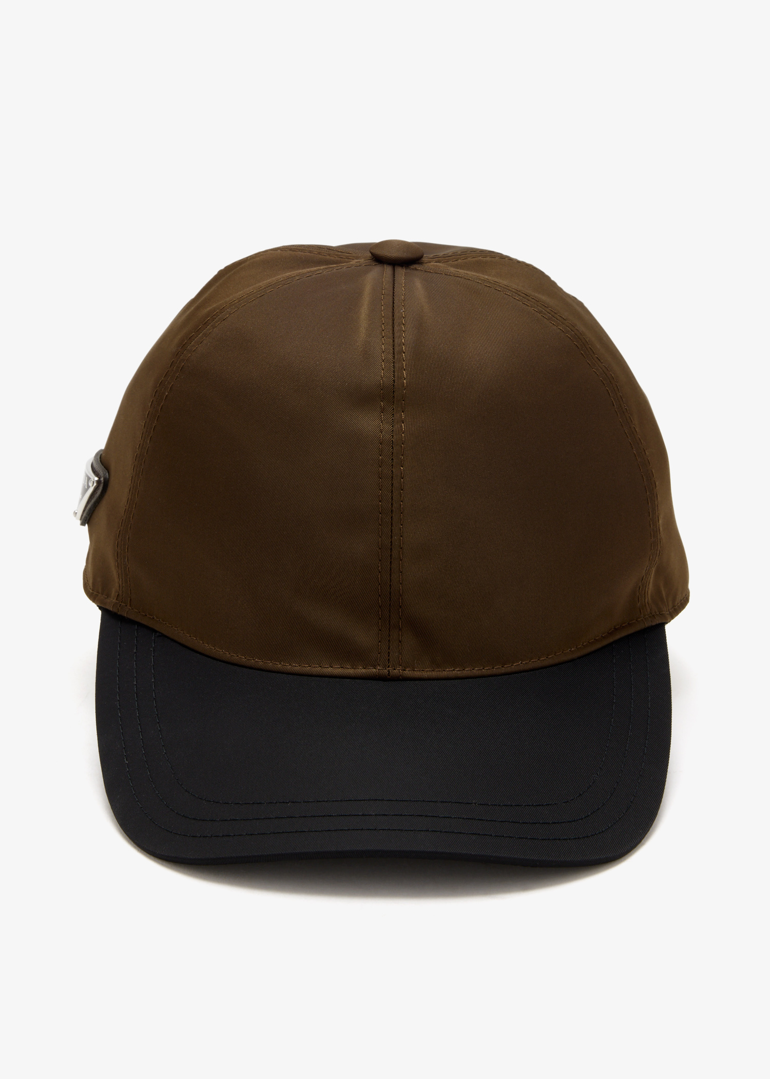 PRADA ブラウン　キャップ RE-NYLON Prada Two-tone Re-Nylon baseball cap for Men - Brown in UAE