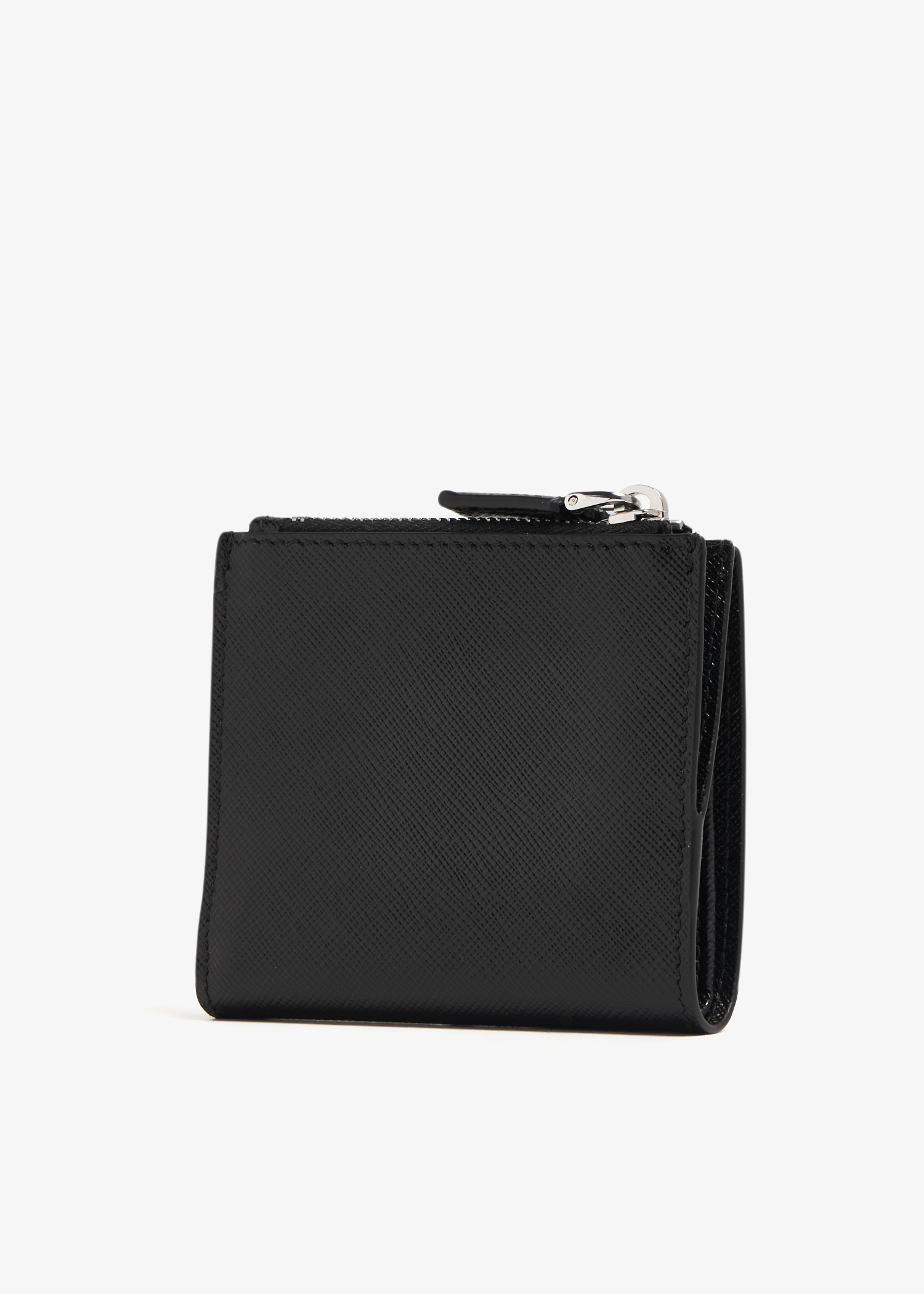 小物 Prada Perforated Leather Compact Wallet Prada Perforated Leather Compact Wallet